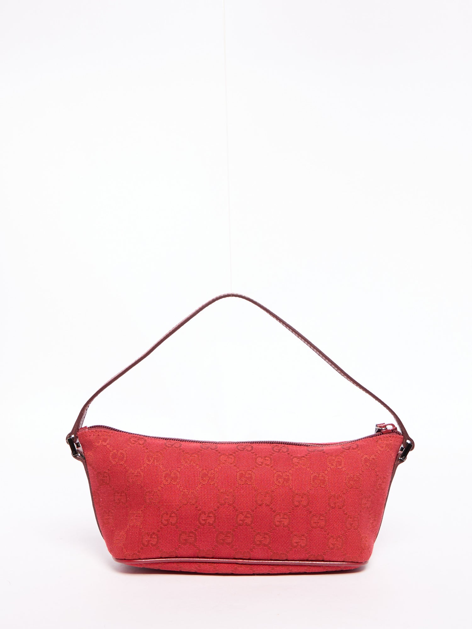 Gucci Red Monogram Pochette