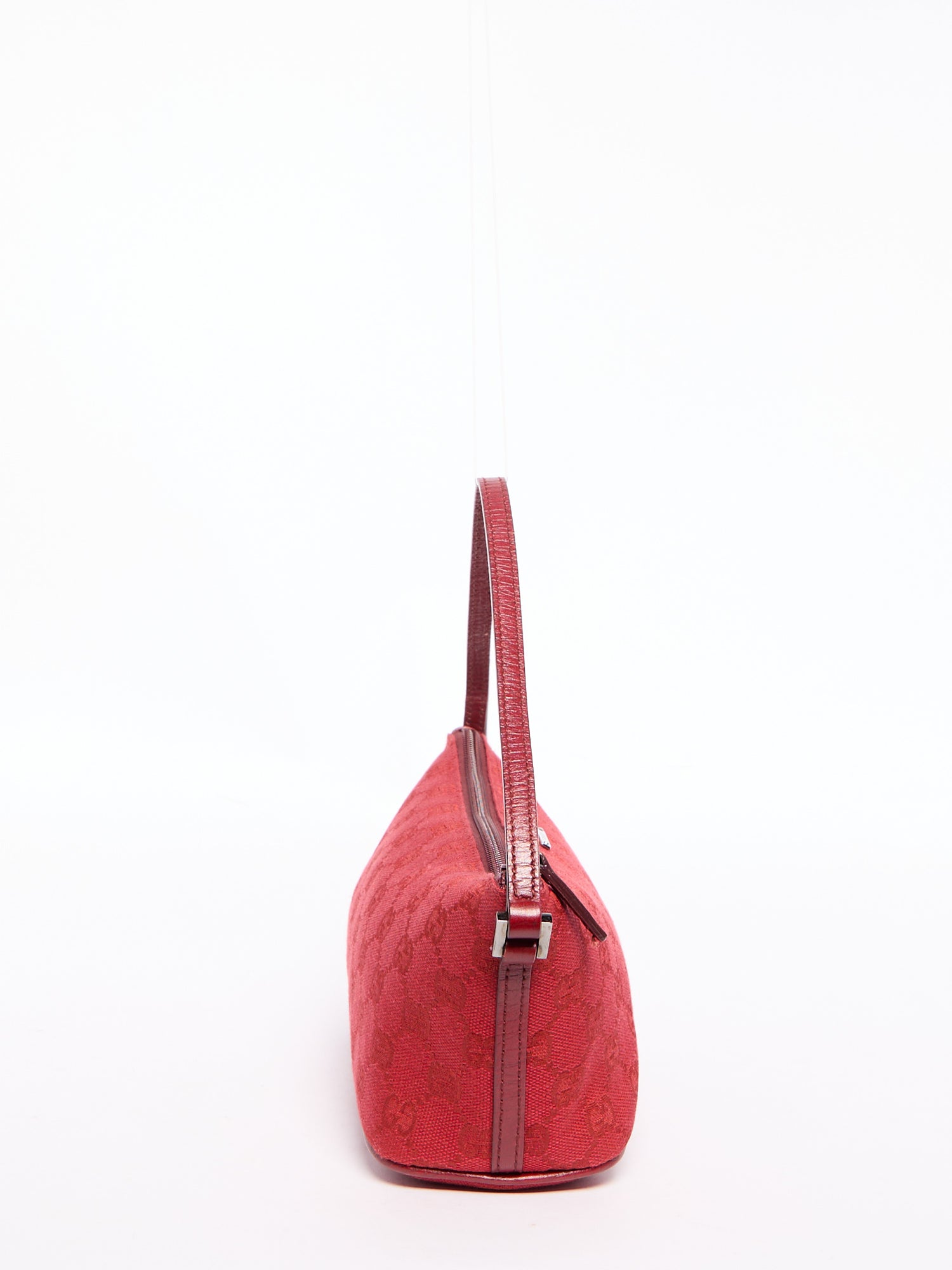 Gucci Red Monogram Pochette