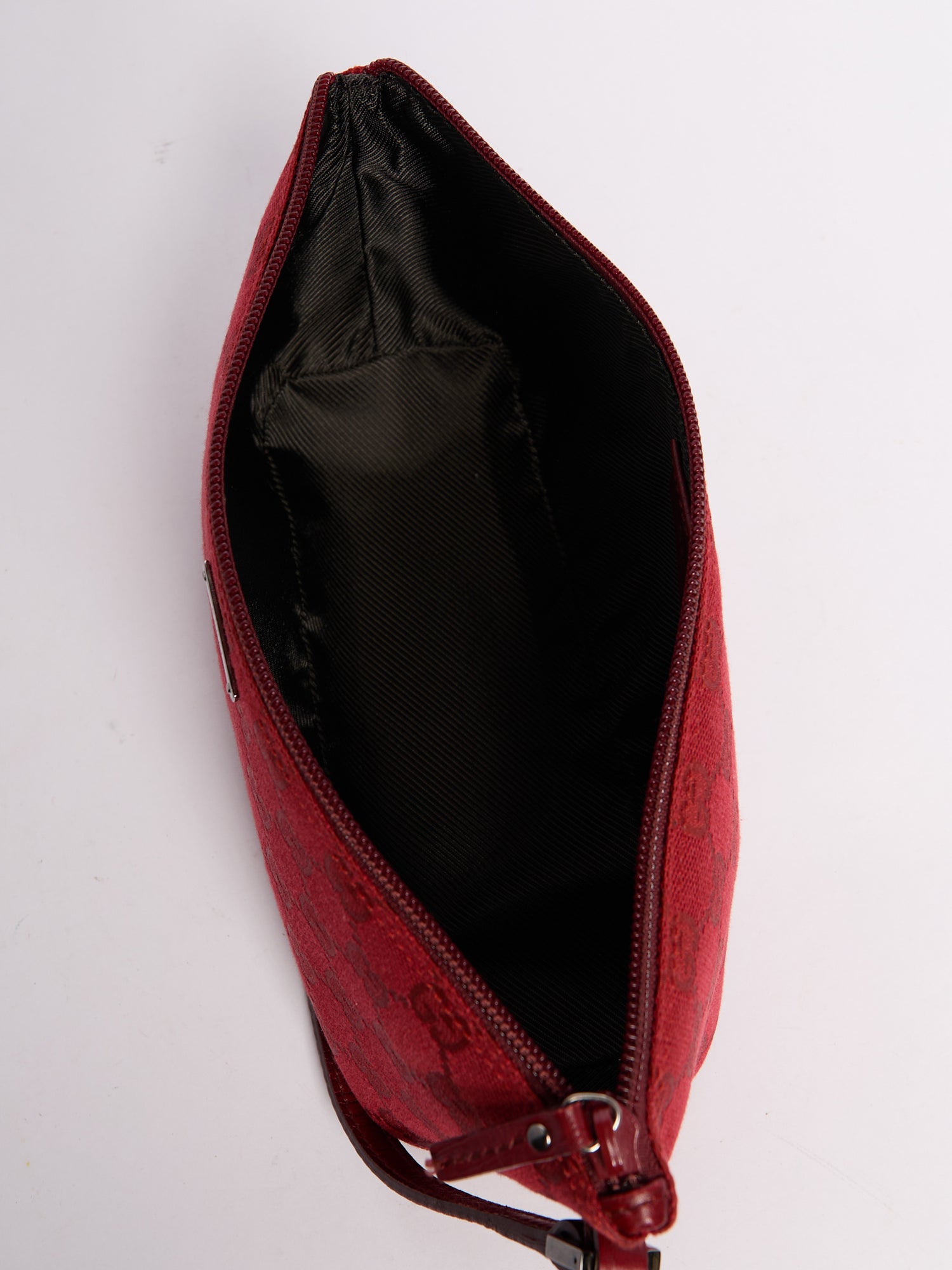 Gucci Red Monogram Pochette