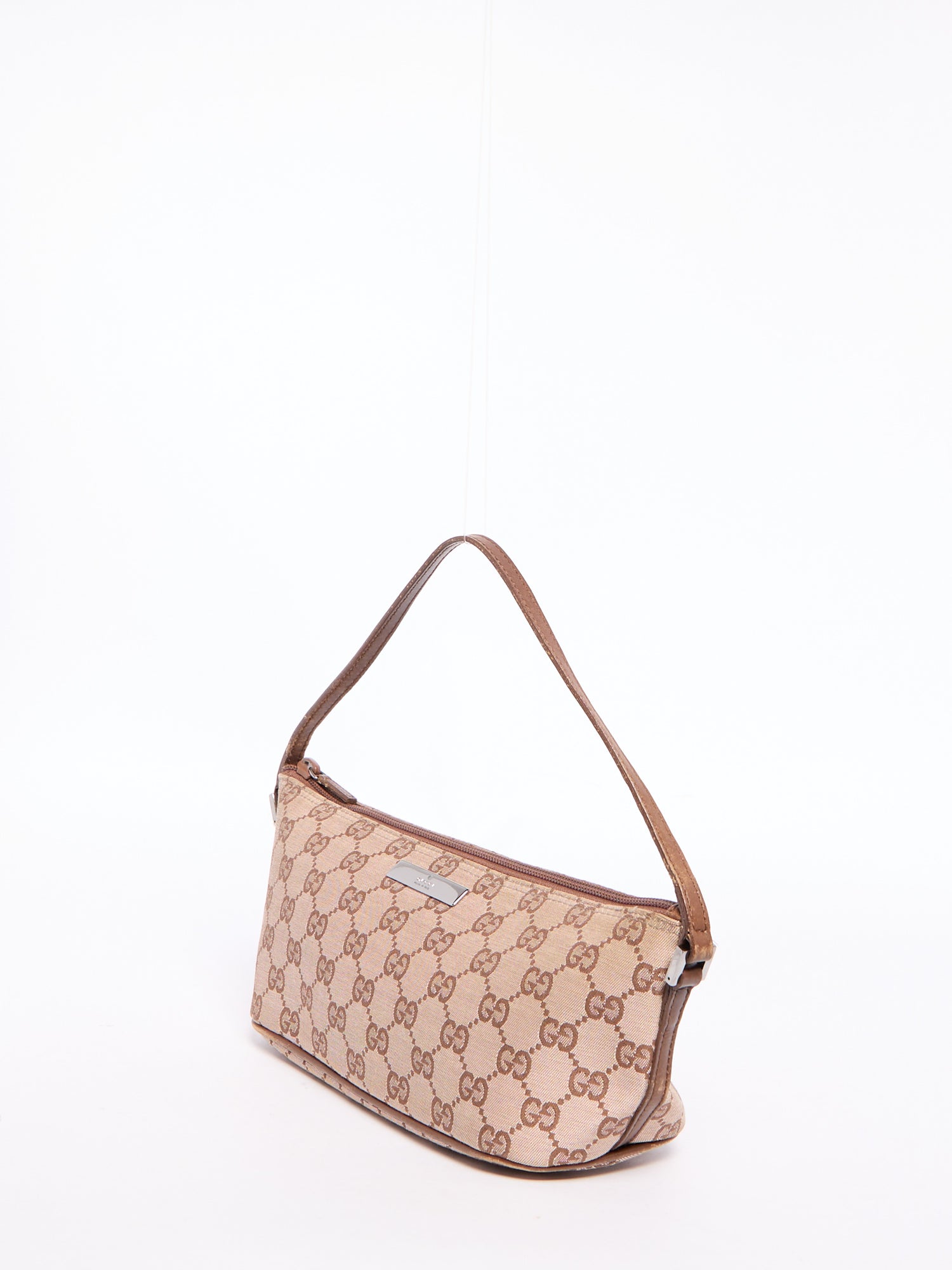 Gucci Brown Monogram Pochette