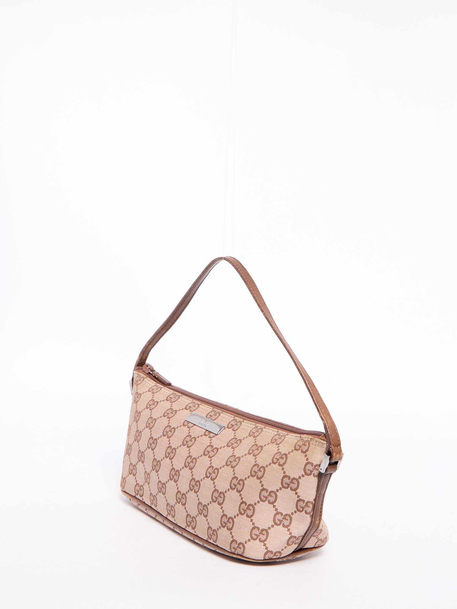 Gucci Brown Monogram Pochette