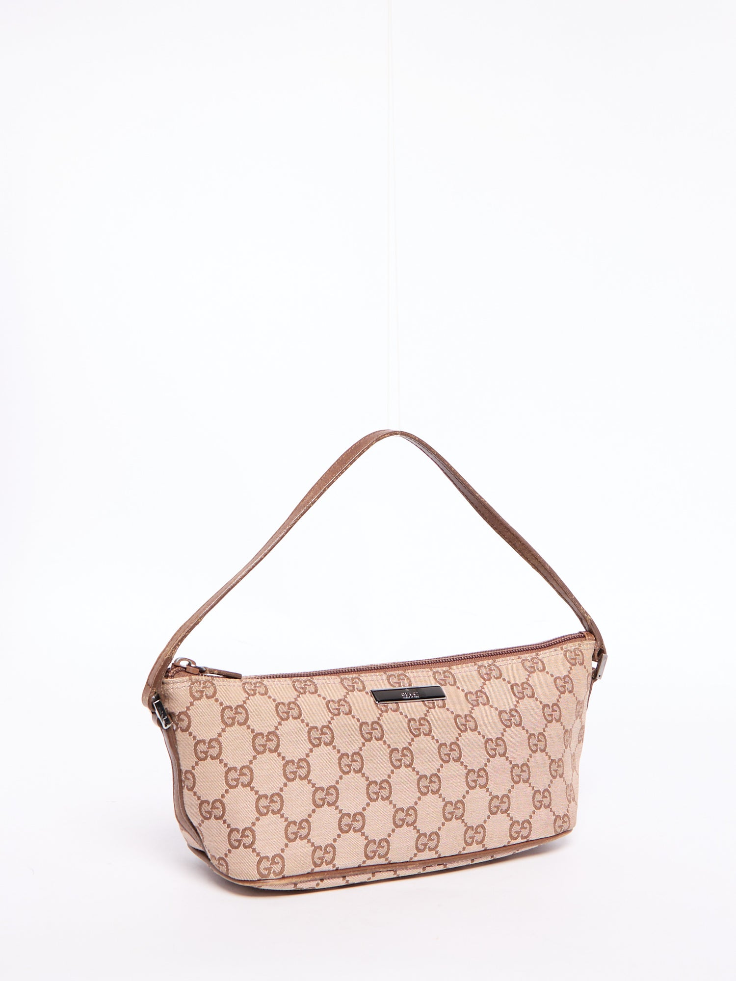 Gucci Brown Monogram Pochette