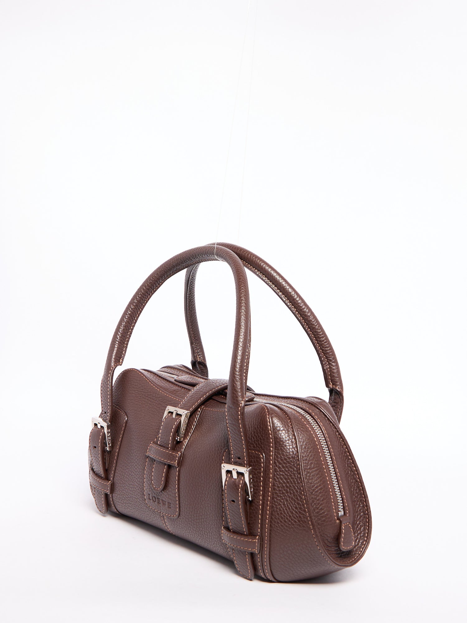 Loewe Brown Sender Leather Bag