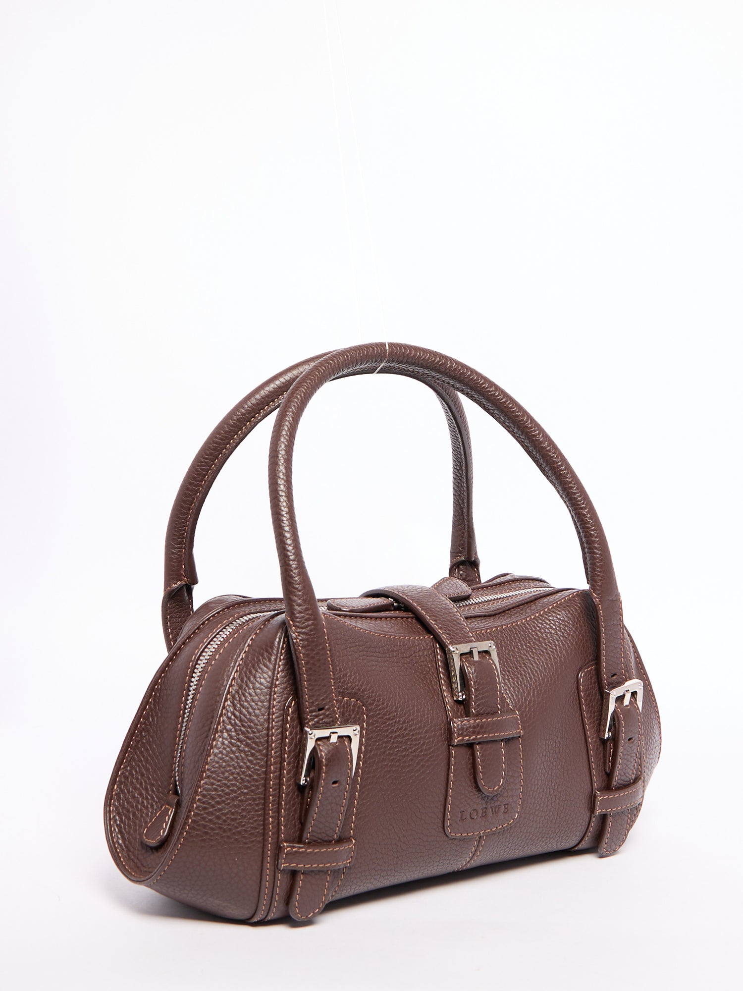 Loewe Brown Sender Leather Bag