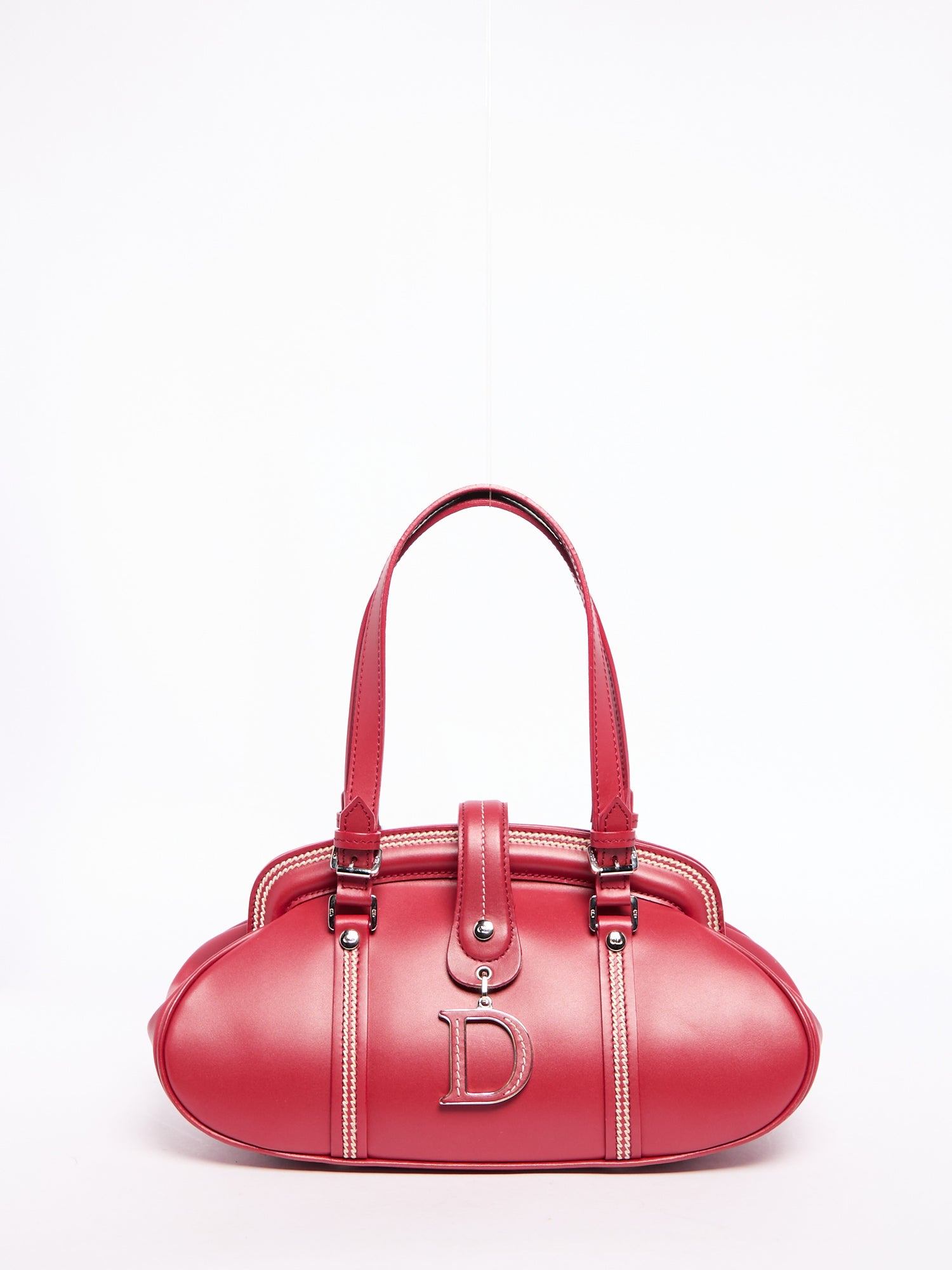 Christian Dior Red Leather Hand Bag