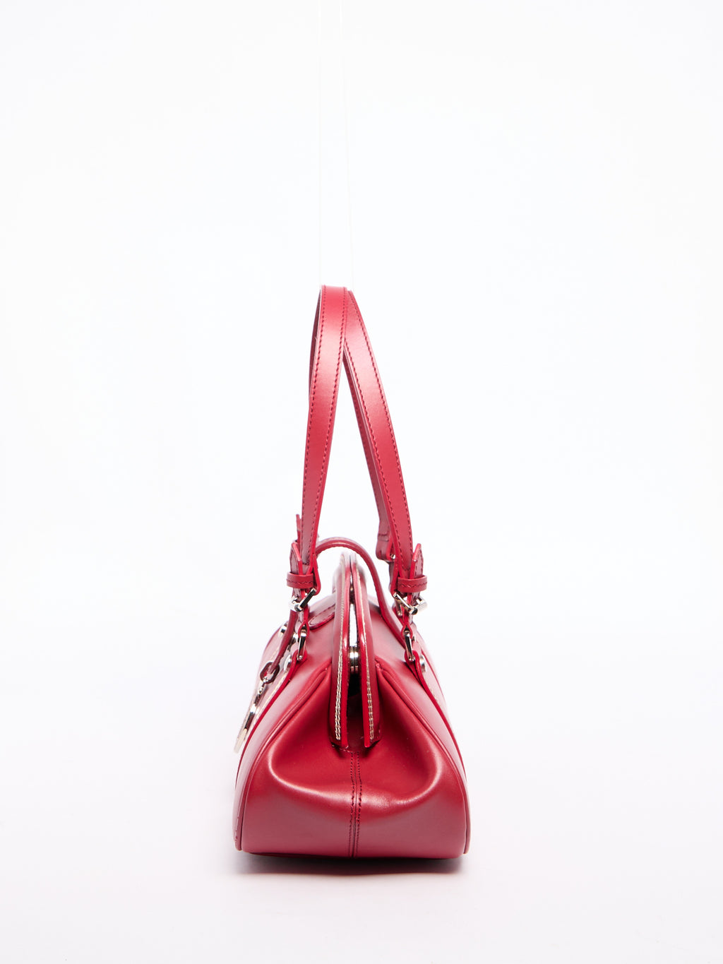 Christian Dior Red Leather Hand Bag