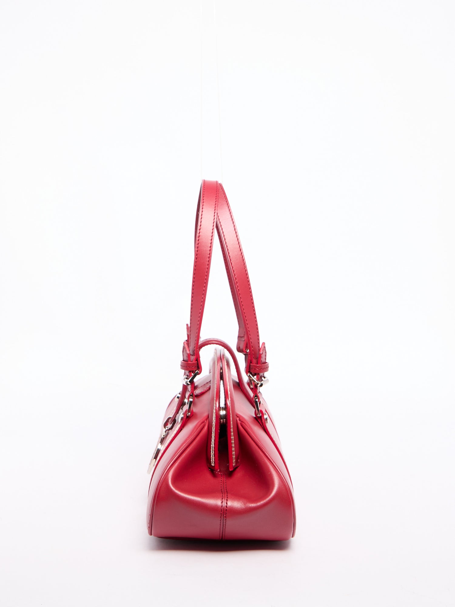 Christian Dior Red Leather Hand Bag