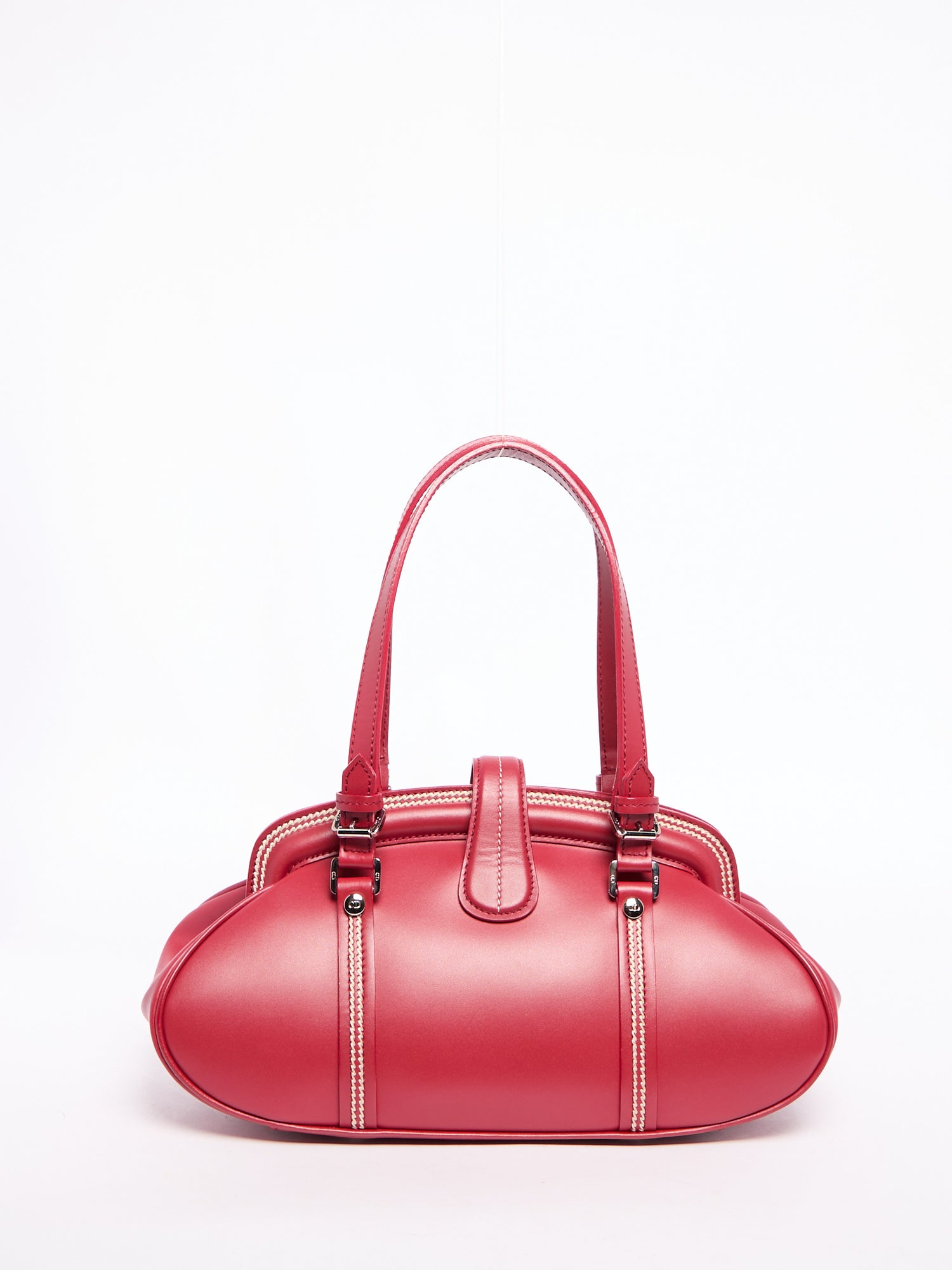 Christian Dior Red Leather Hand Bag