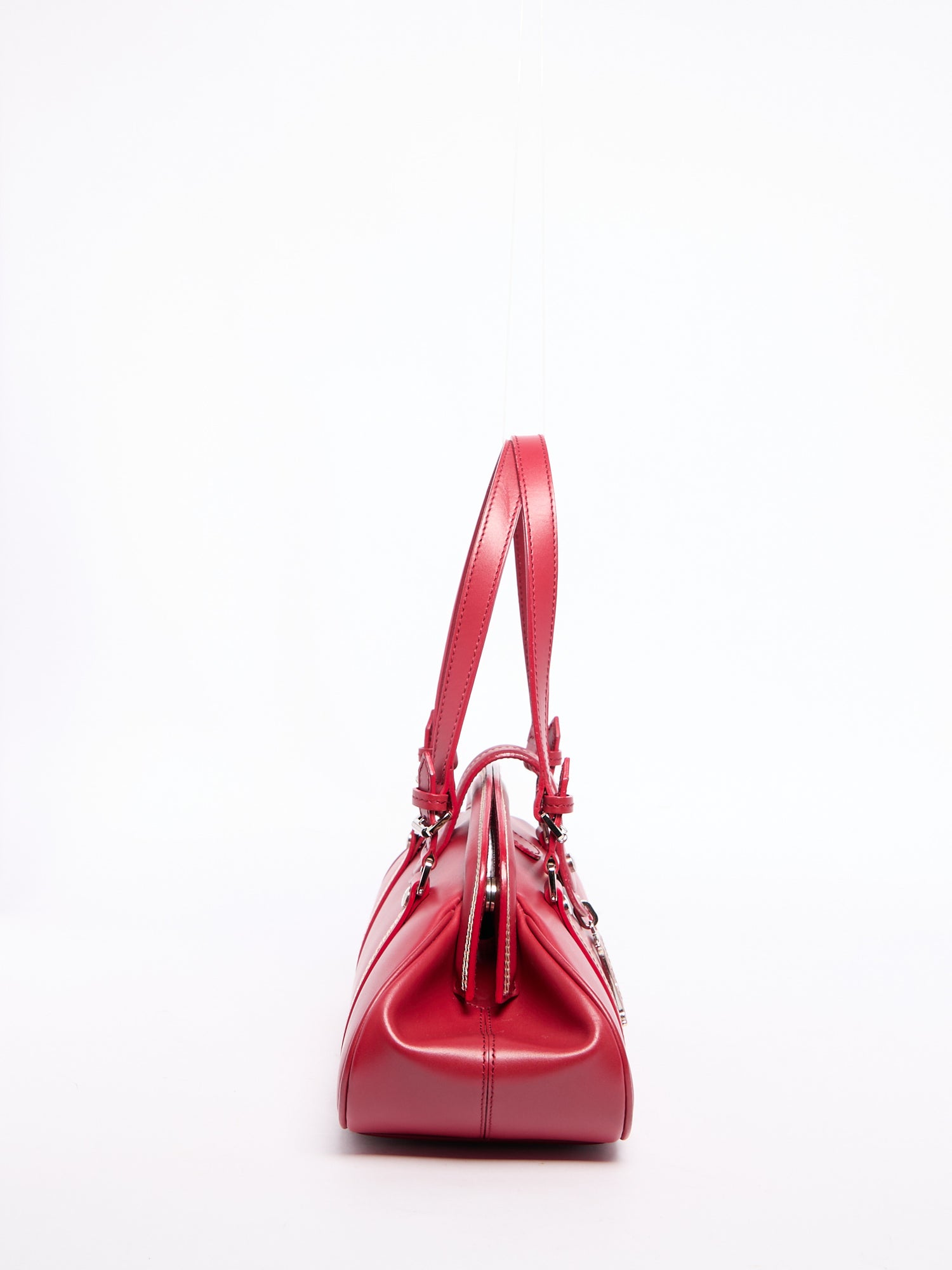 Christian Dior Red Leather Hand Bag