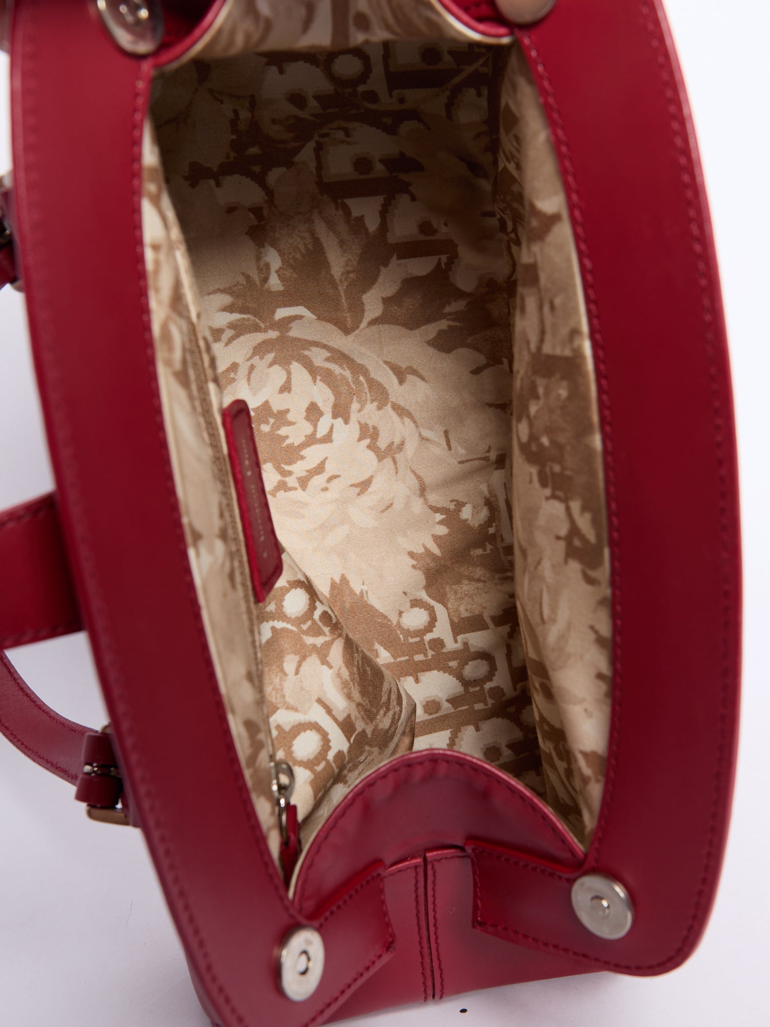 Christian Dior Red Leather Hand Bag