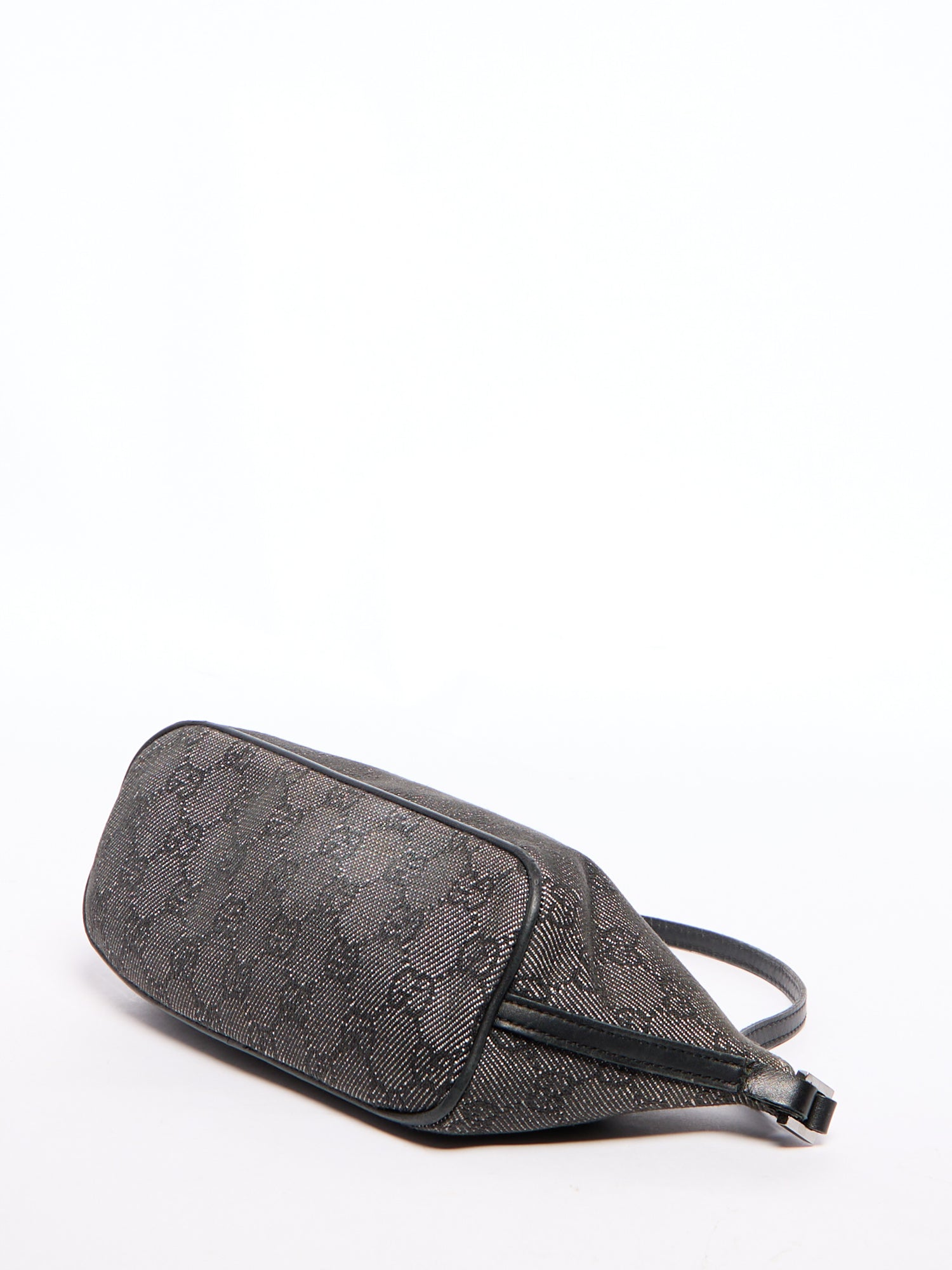 Gucci Grey Denim Monogram Pochette