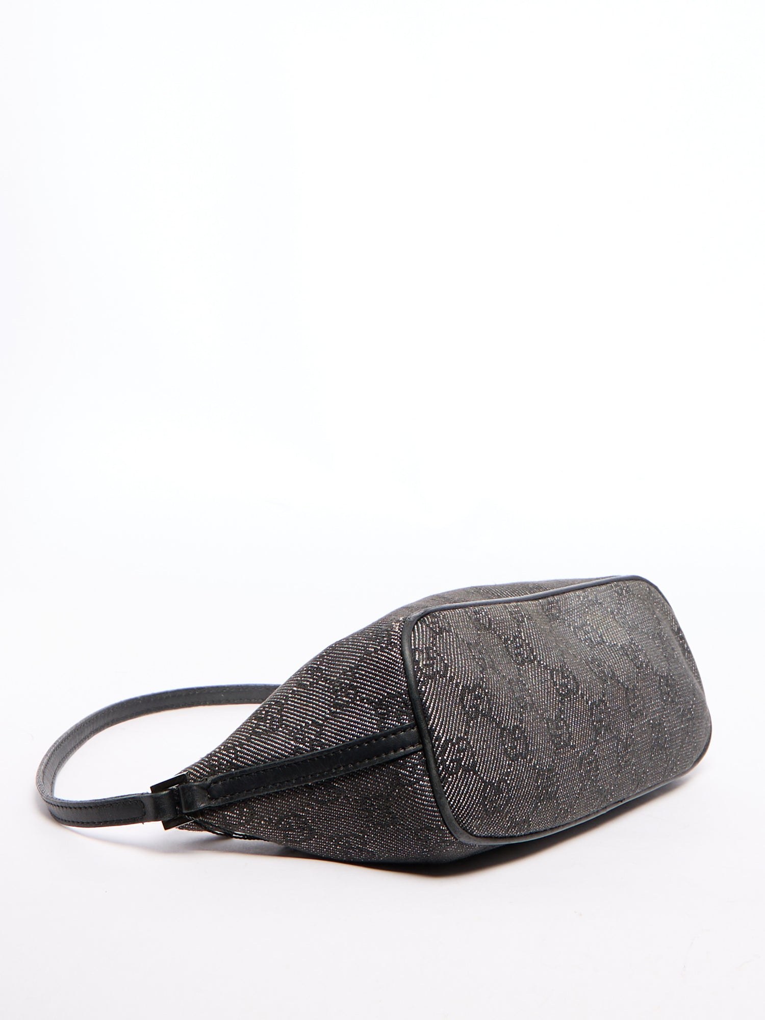 Gucci Grey Denim Monogram Pochette