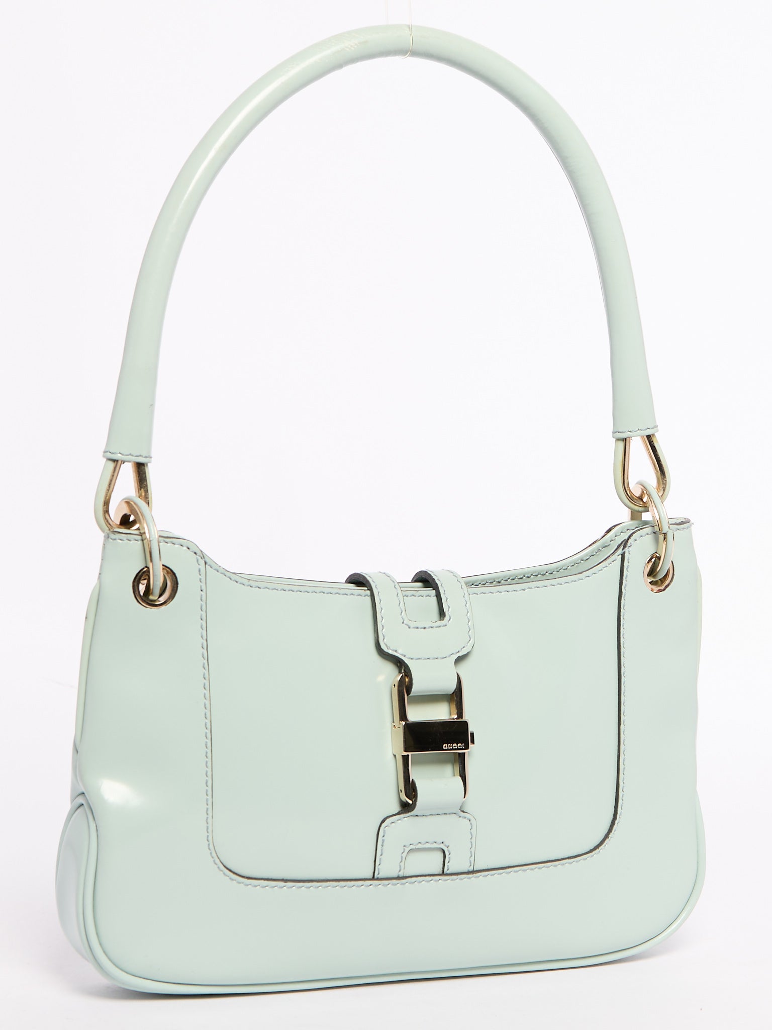 Gucci Baby Blue Patent Jackie Bag
