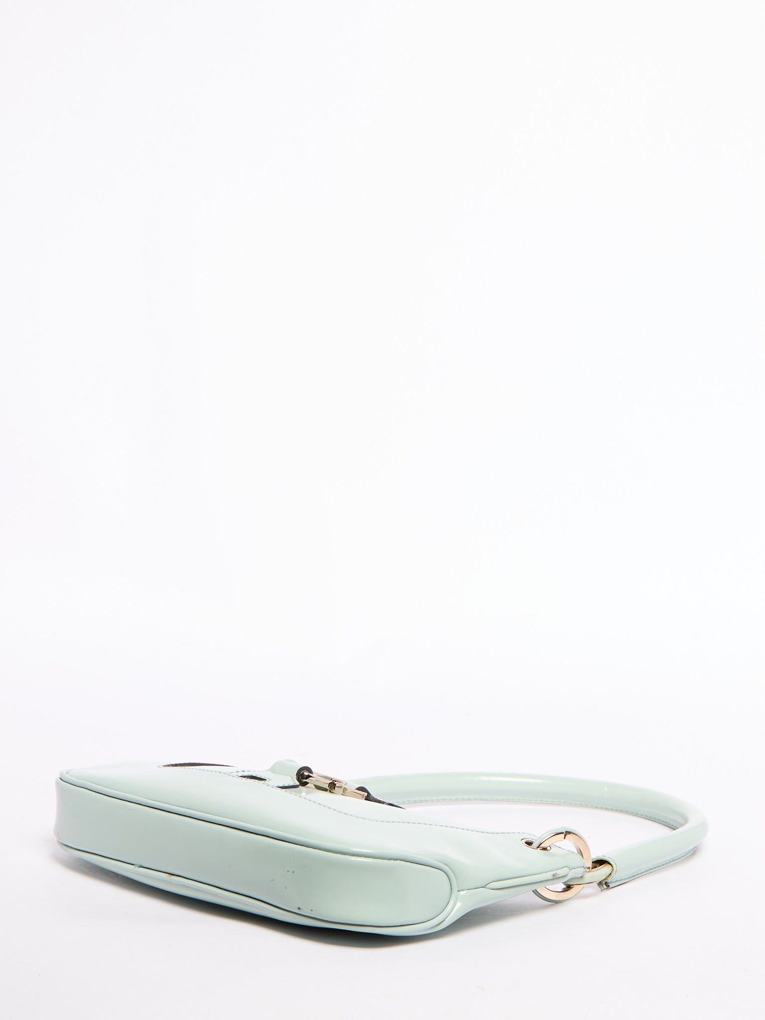 Gucci Baby Blue Patent Jackie Bag