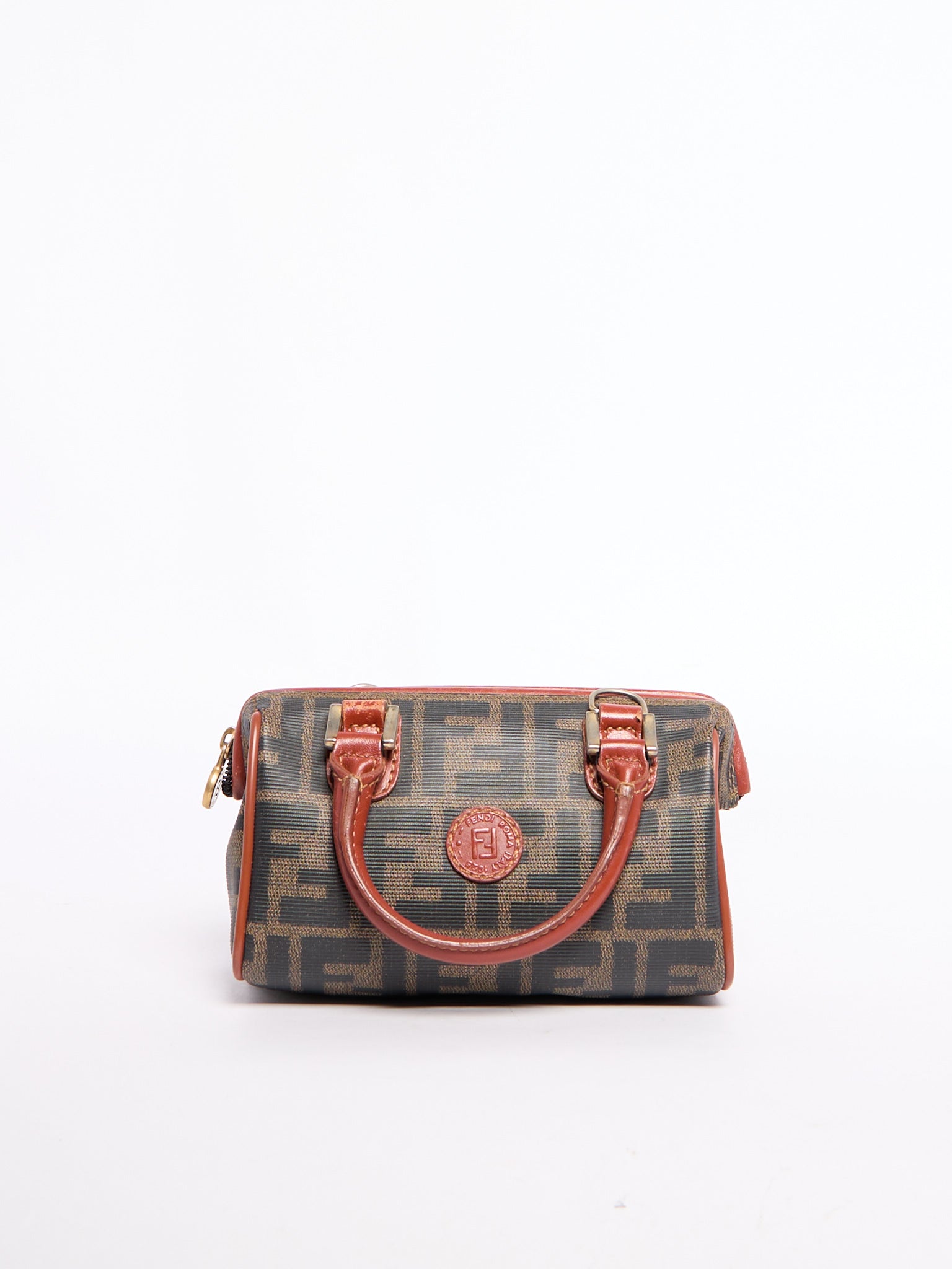 Fendi Nano Monogram Boston Bag