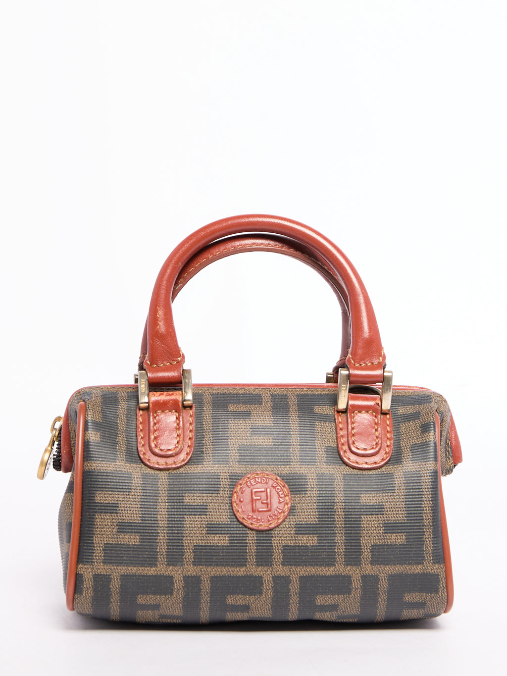 Fendi Nano Monogram Boston Bag