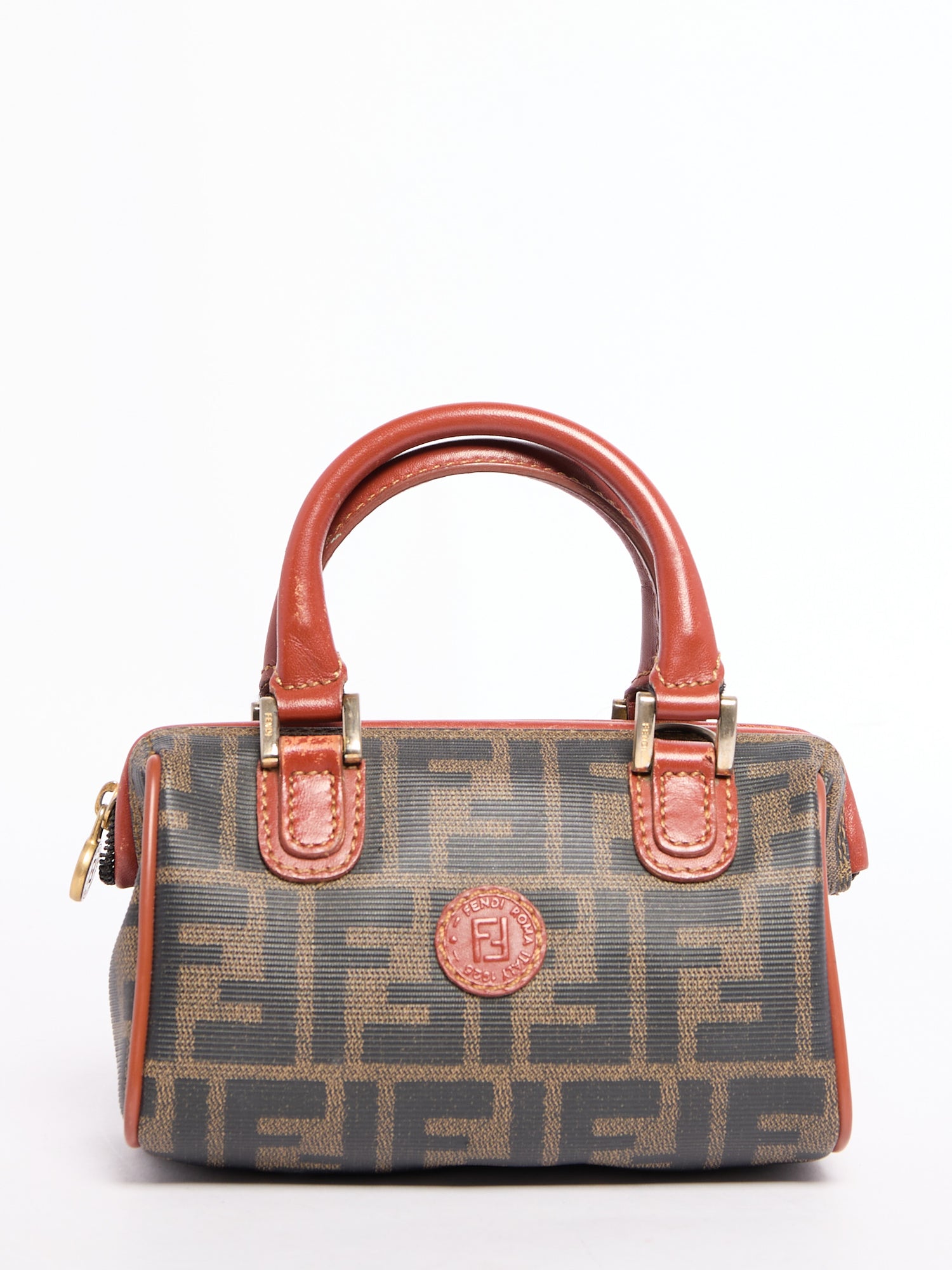Fendi Nano Monogram Boston Bag