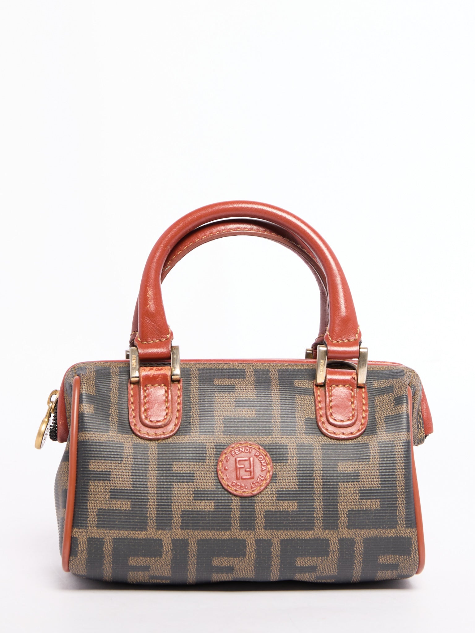 Fendi Nano Monogram Boston Bag