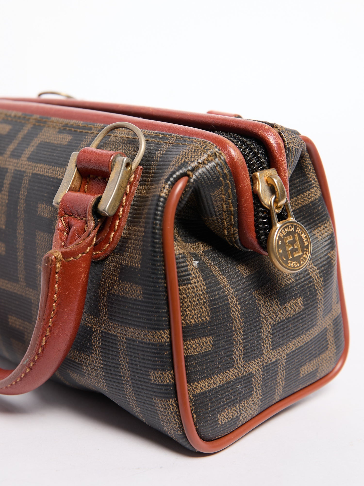 Fendi Nano Monogram Boston Bag