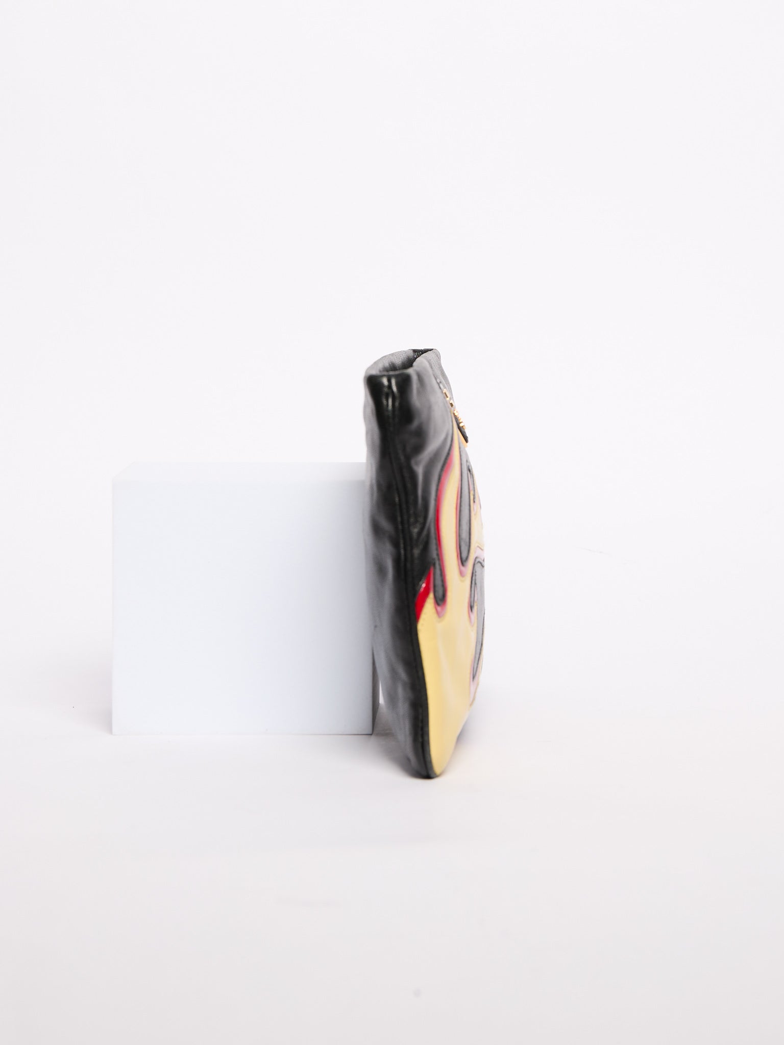 2000's Prada Leather Flame Clutch