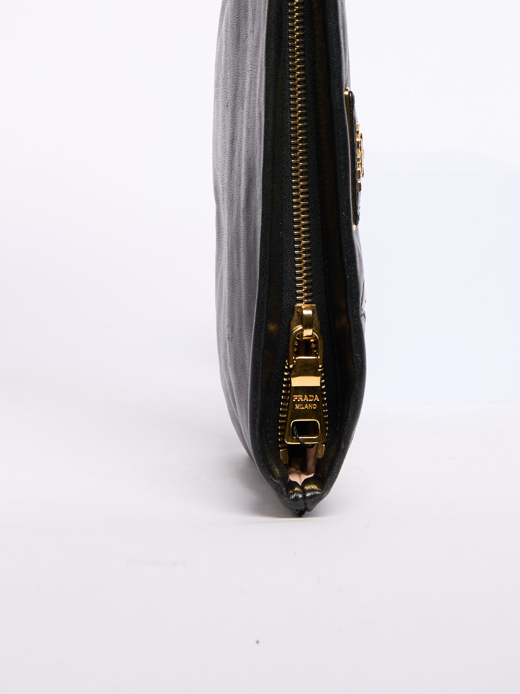 2000's Prada Leather Flame Clutch