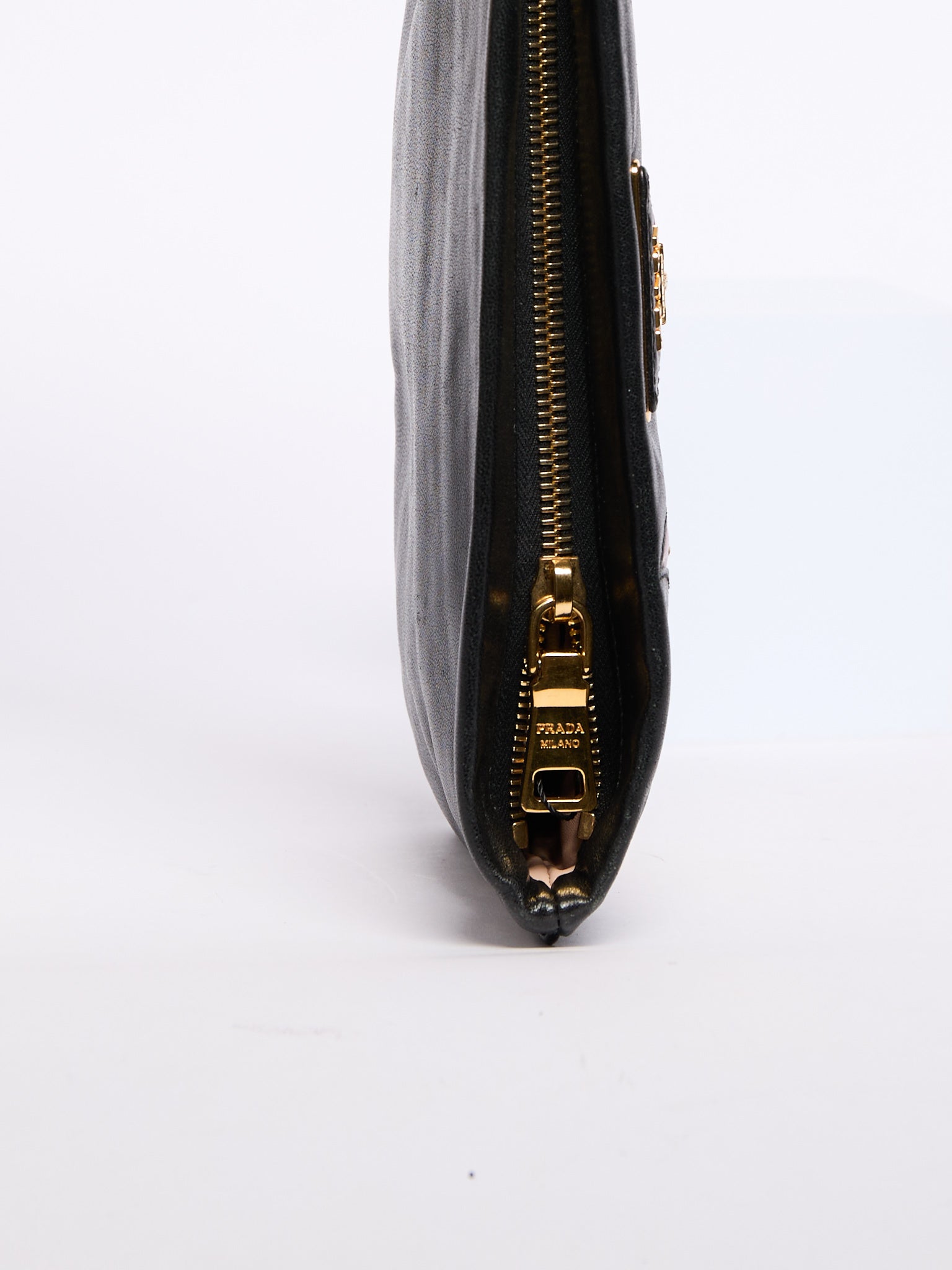 2000's Prada Leather Flame Clutch