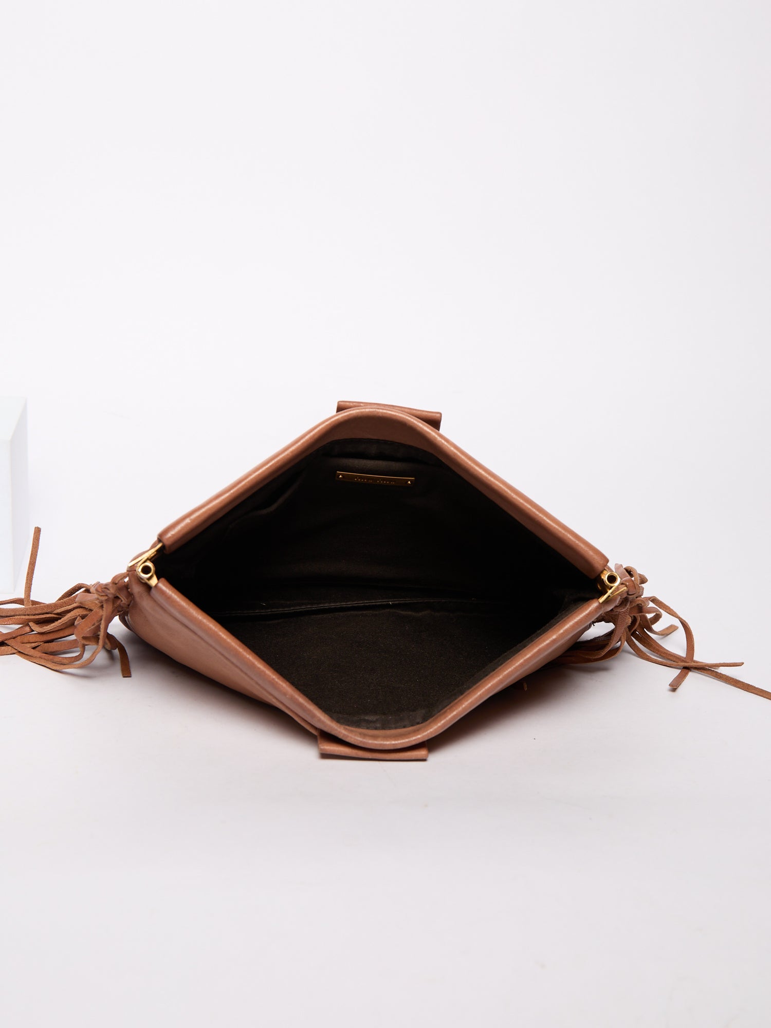 Miu Miu Brown Fringe Clutch