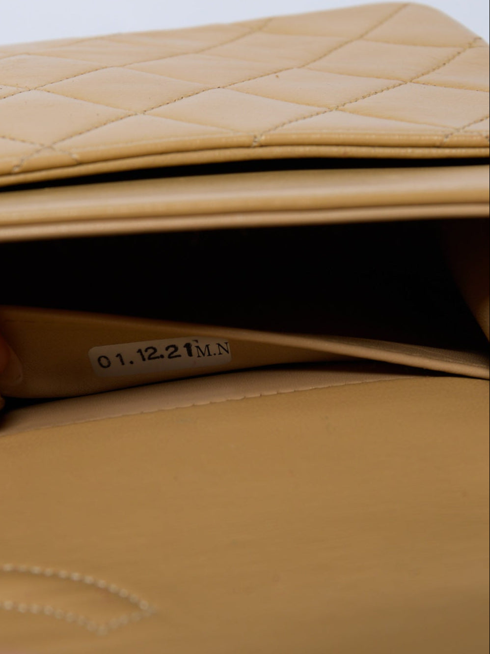 90's Chanel Beige Double Flap Bag 24k Gold Hardware
