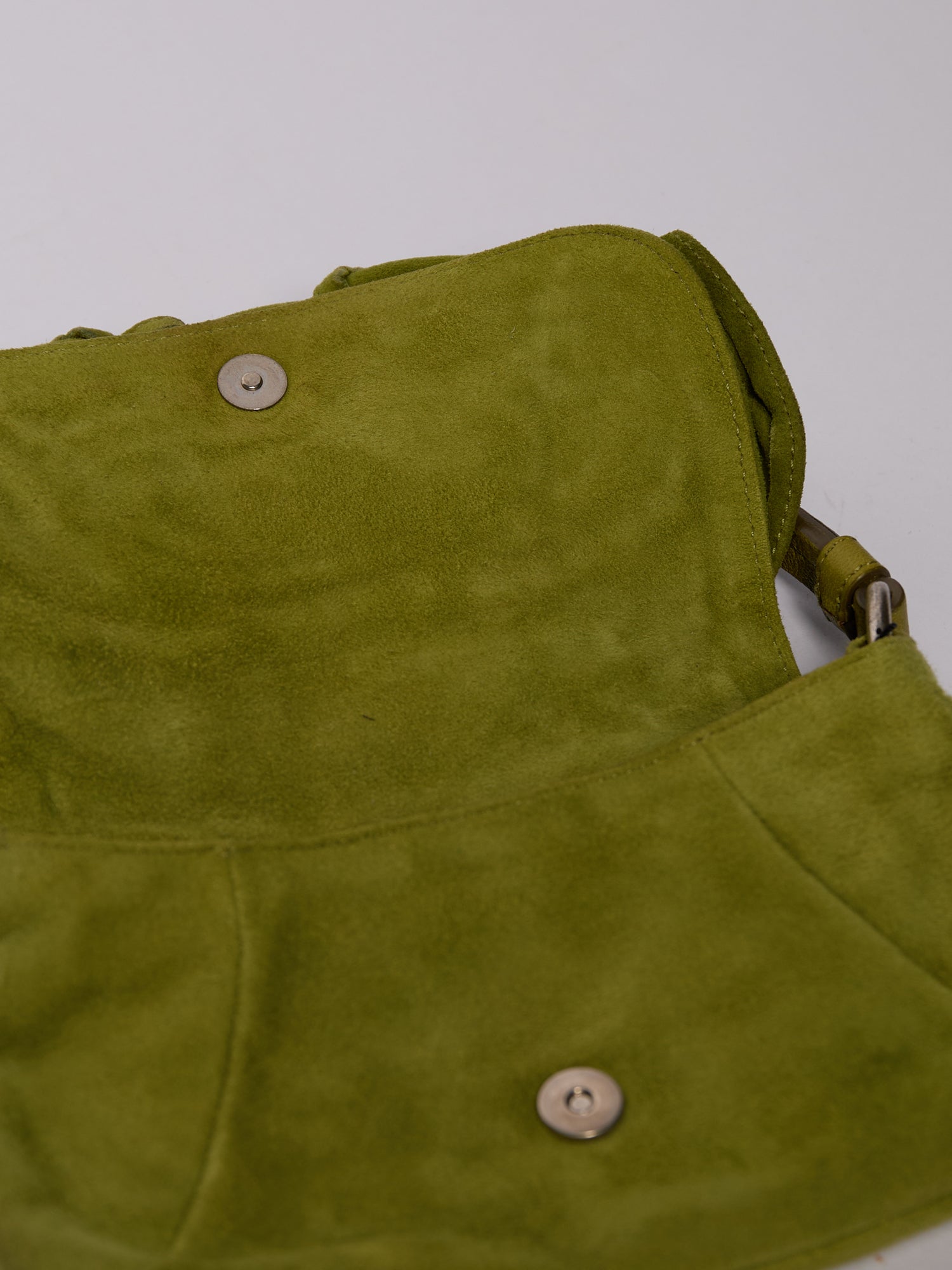 Yves Saint Laurent Mini Green Suede Nadja Bag