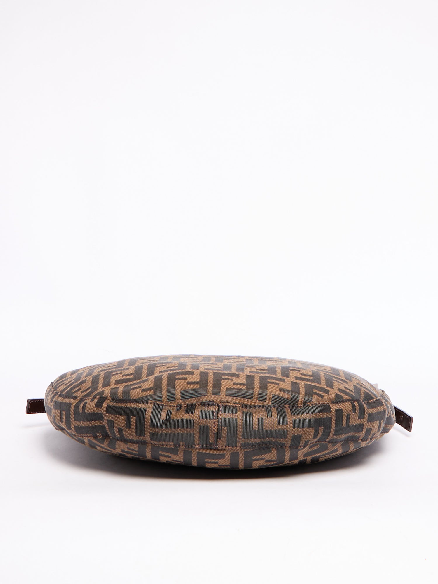 Fendi Brown Canvas Zucca Monogram Hobo Bag