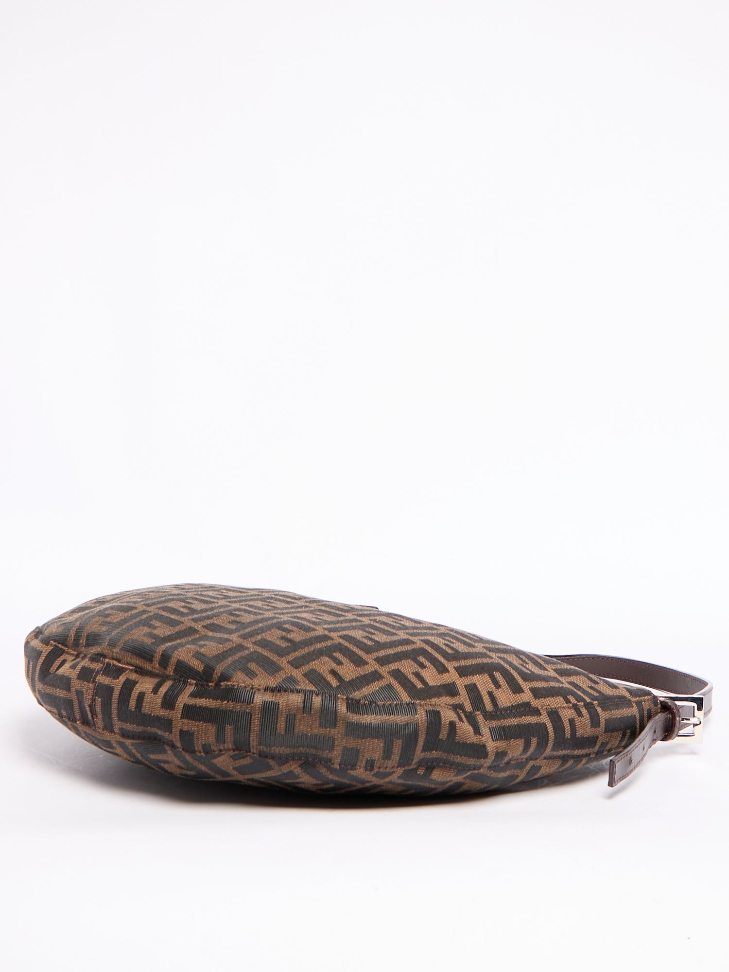 Fendi Brown Canvas Zucca Monogram Hobo Bag