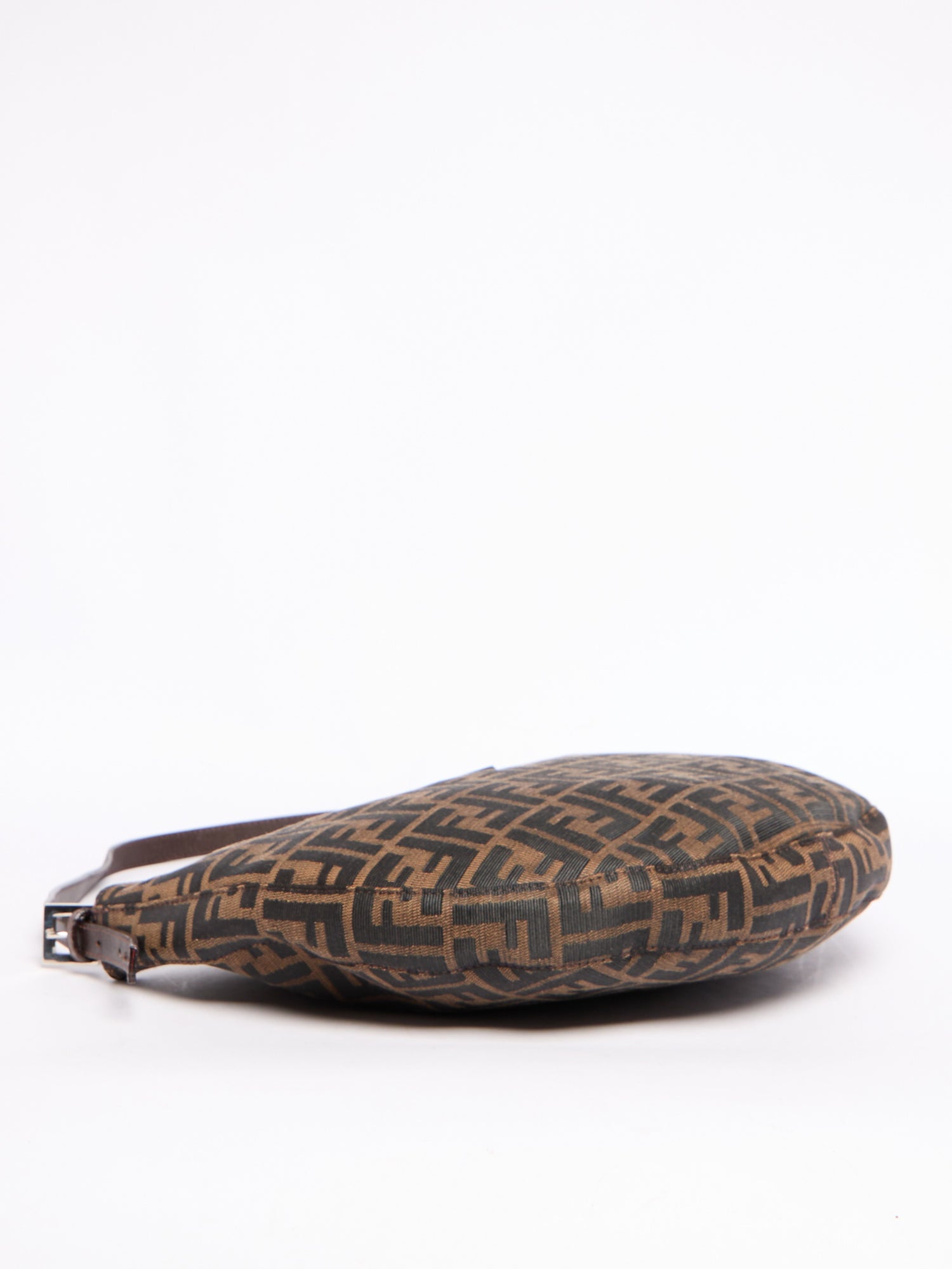 Fendi Brown Canvas Zucca Monogram Hobo Bag