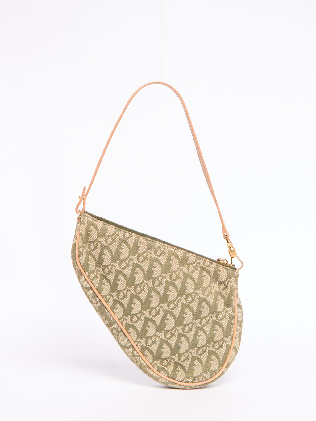Christian Dior Trotter Green Saddle Bag