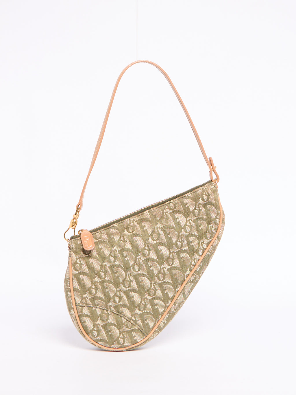 Christian Dior Trotter Green Saddle Bag