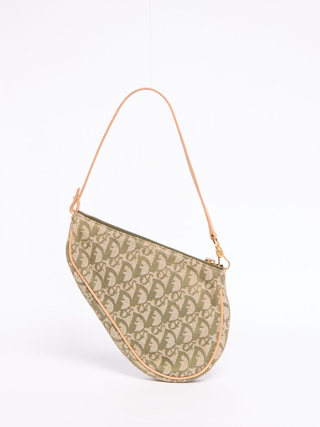 Christian Dior Trotter Green Saddle Bag