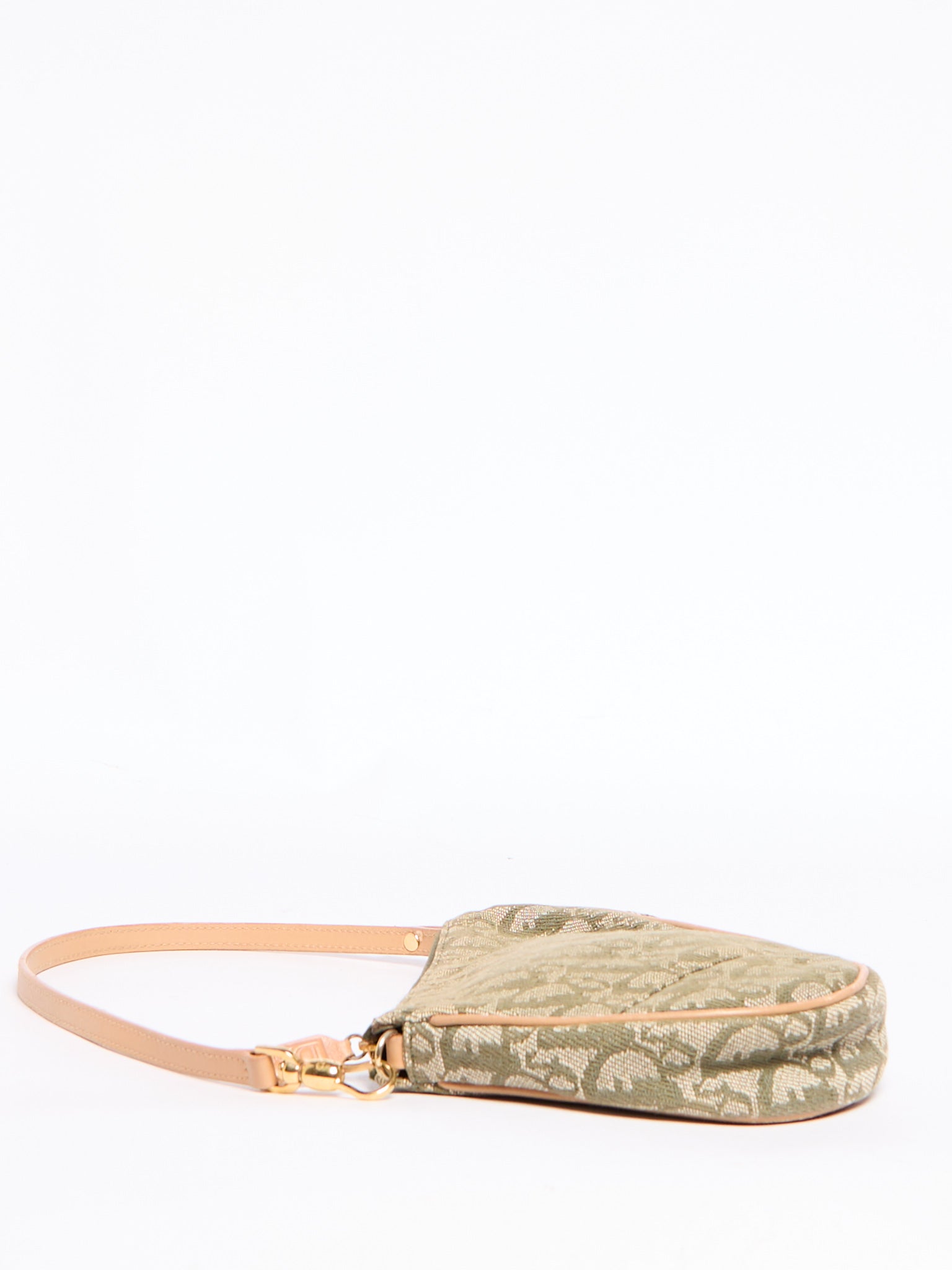 Christian Dior Trotter Green Saddle Bag