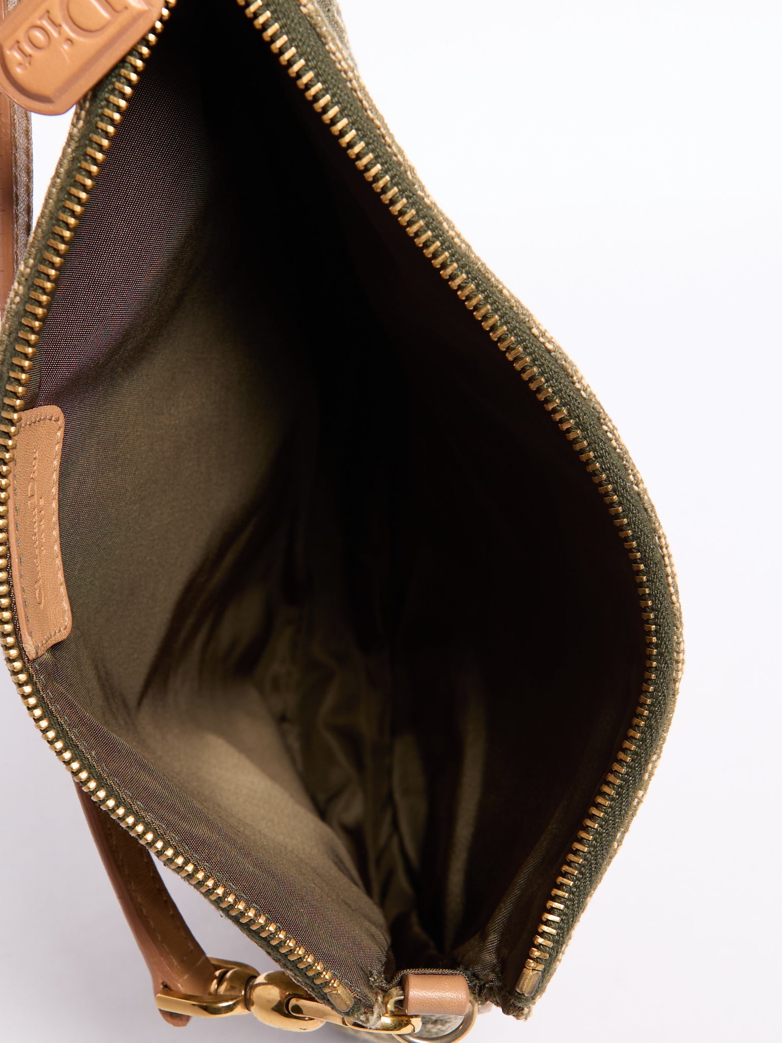 Christian Dior Trotter Green Saddle Bag