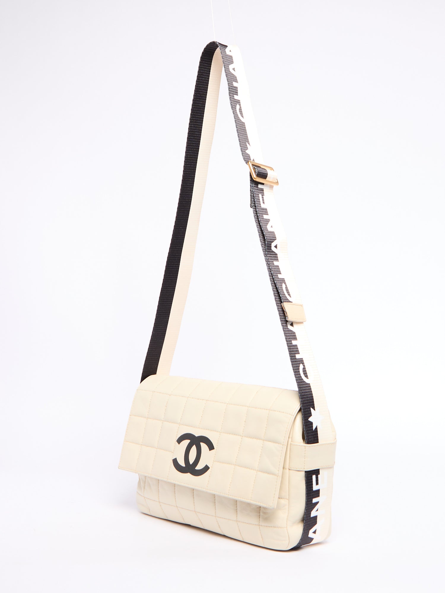 Chanel Beige Chocolate Bar Star CC Crossbody