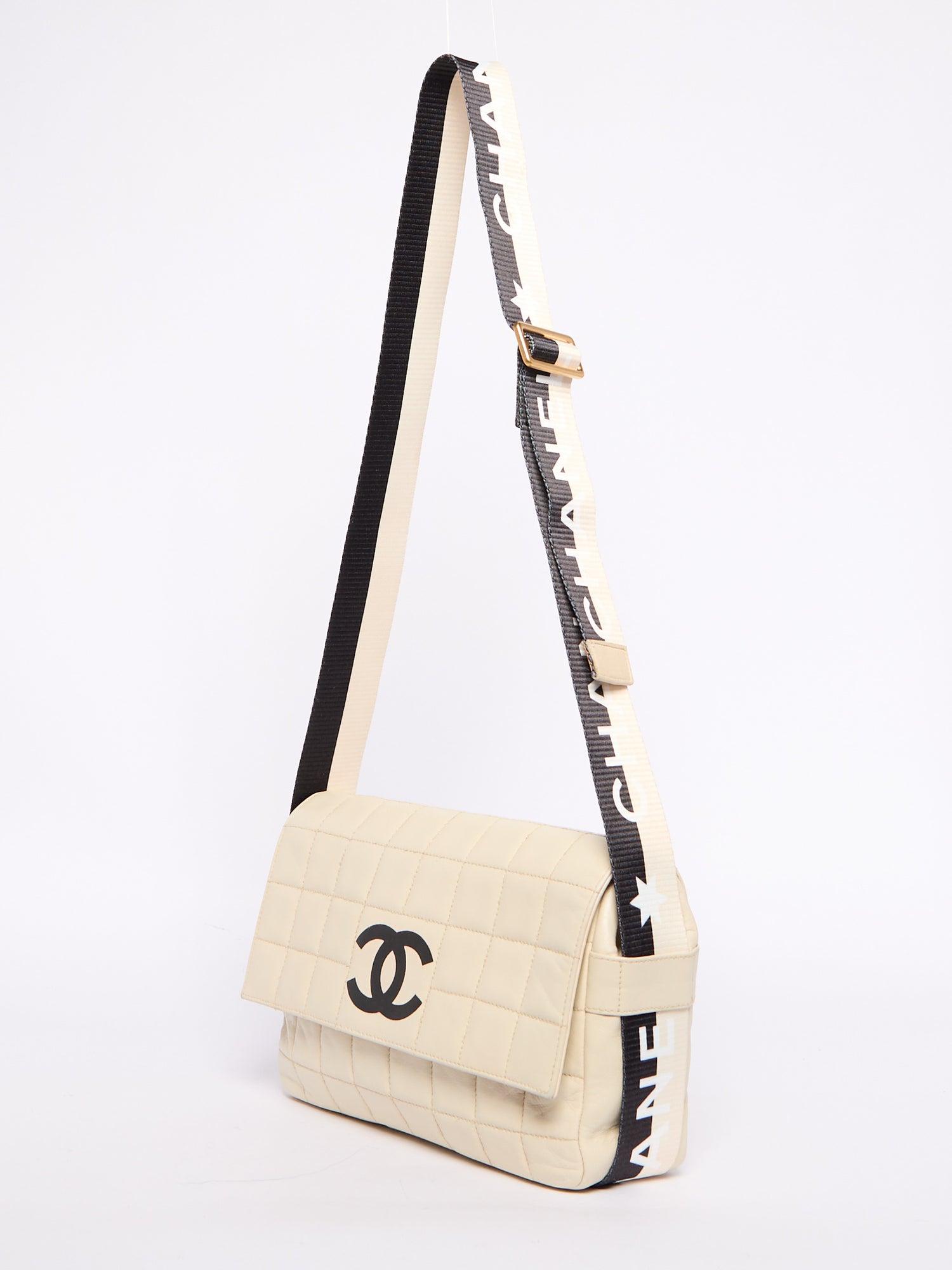 Chanel Beige Chocolate Bar Star CC Crossbody