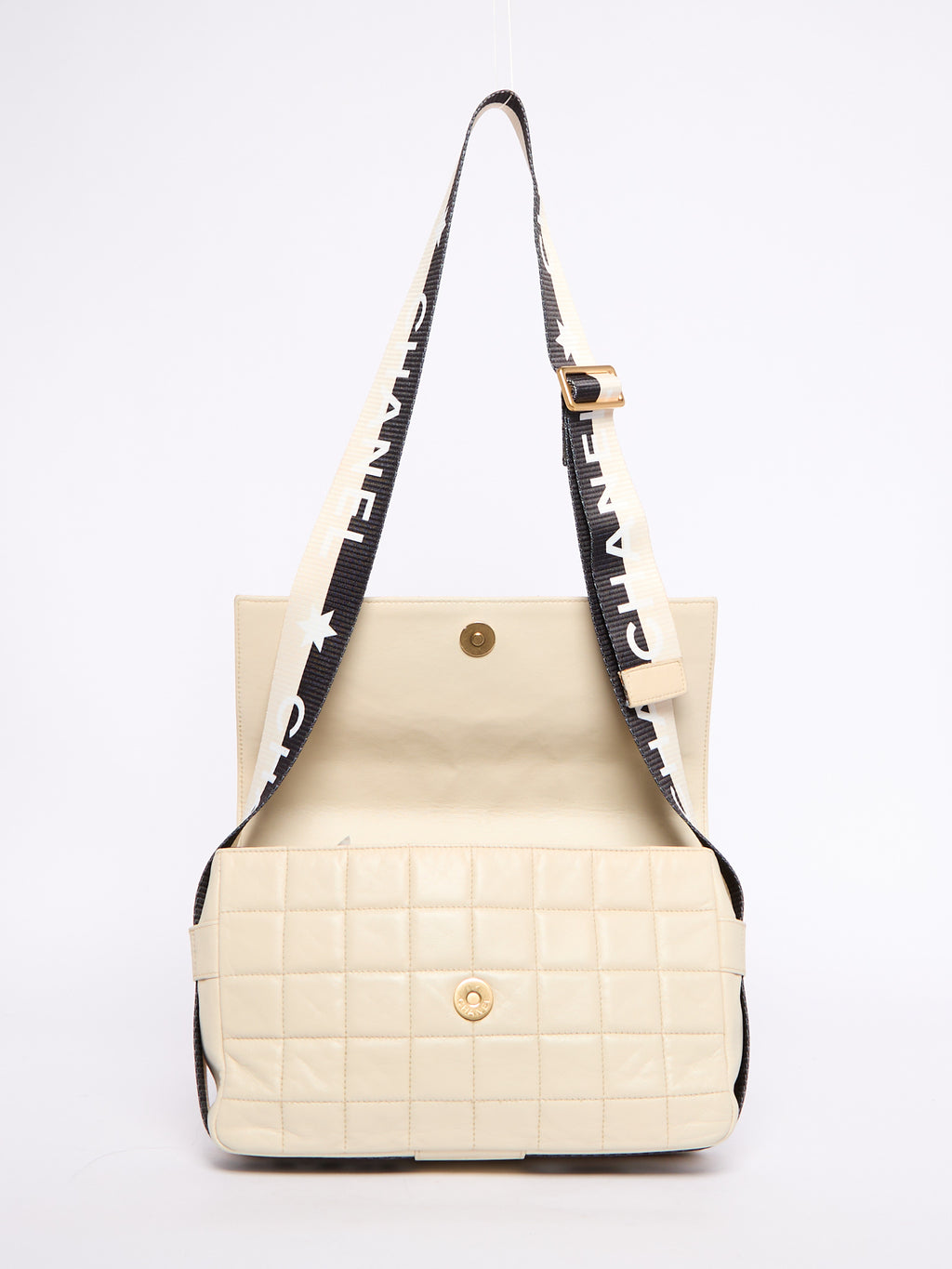Chanel Beige Chocolate Bar Star CC Crossbody