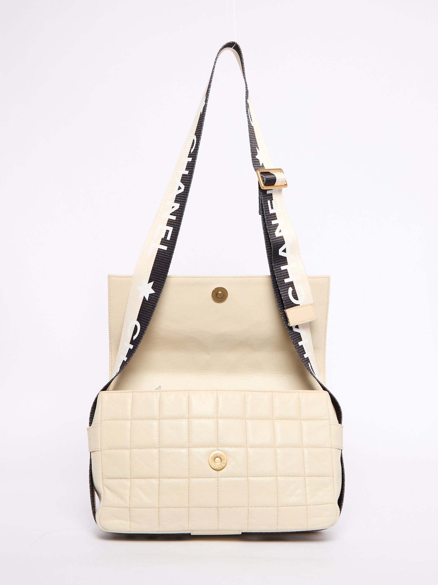 Chanel Beige Chocolate Bar Star CC Crossbody