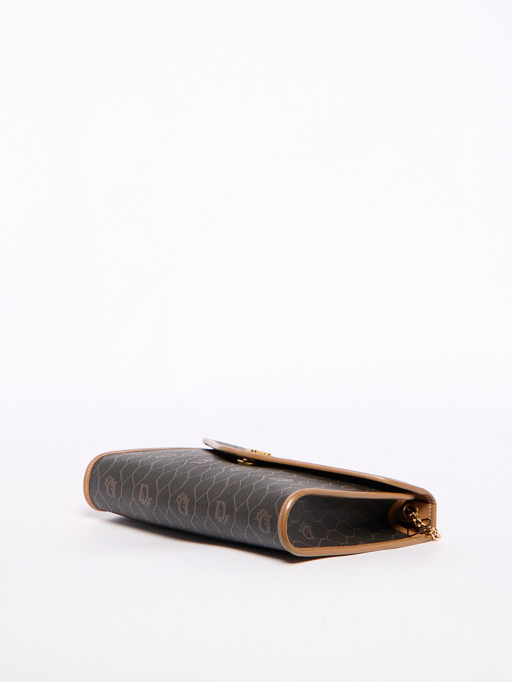 Christian Dior Black Honeycomb Canvas Crossbody Bag