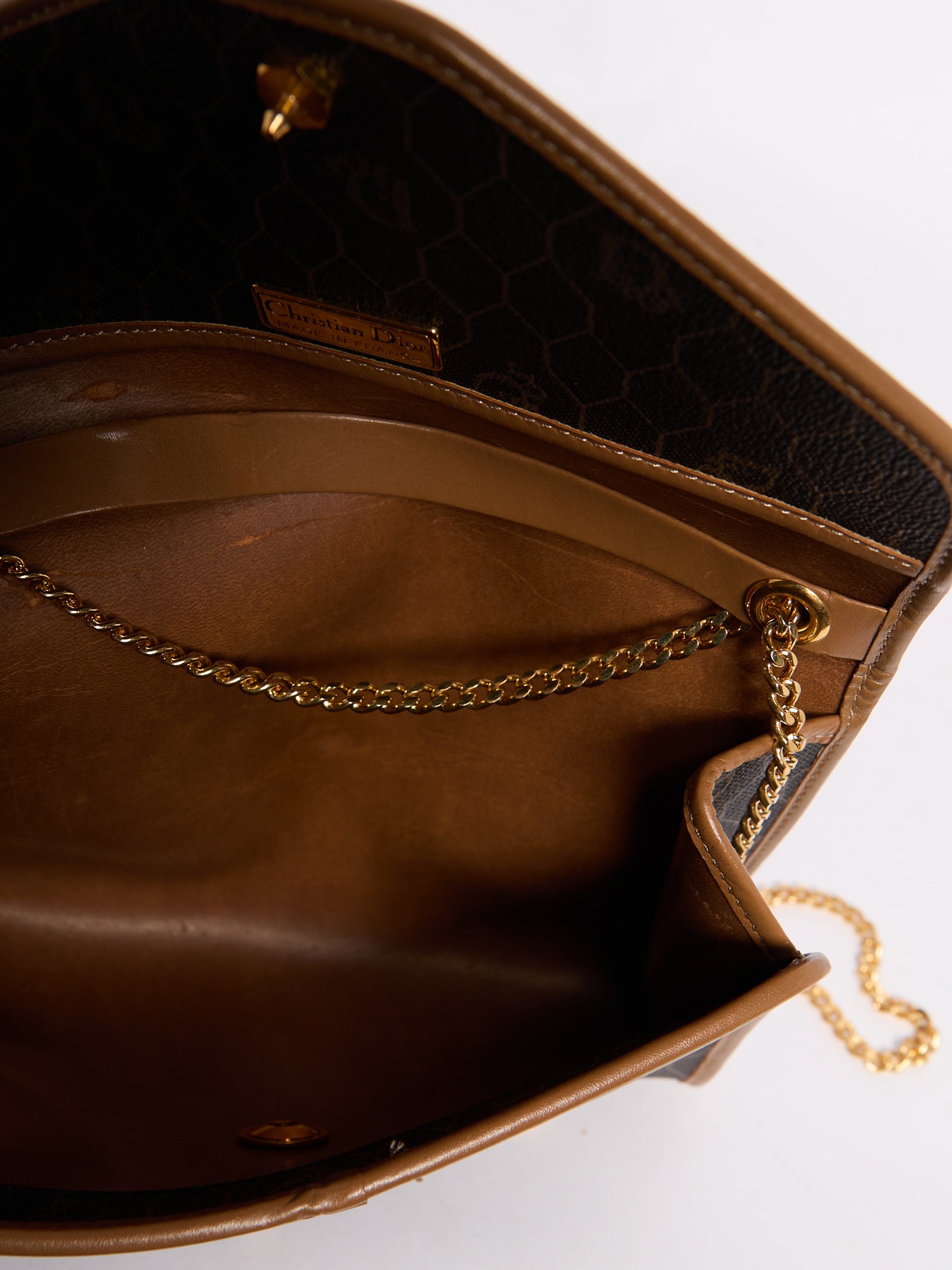 Christian Dior Black Honeycomb Canvas Crossbody Bag