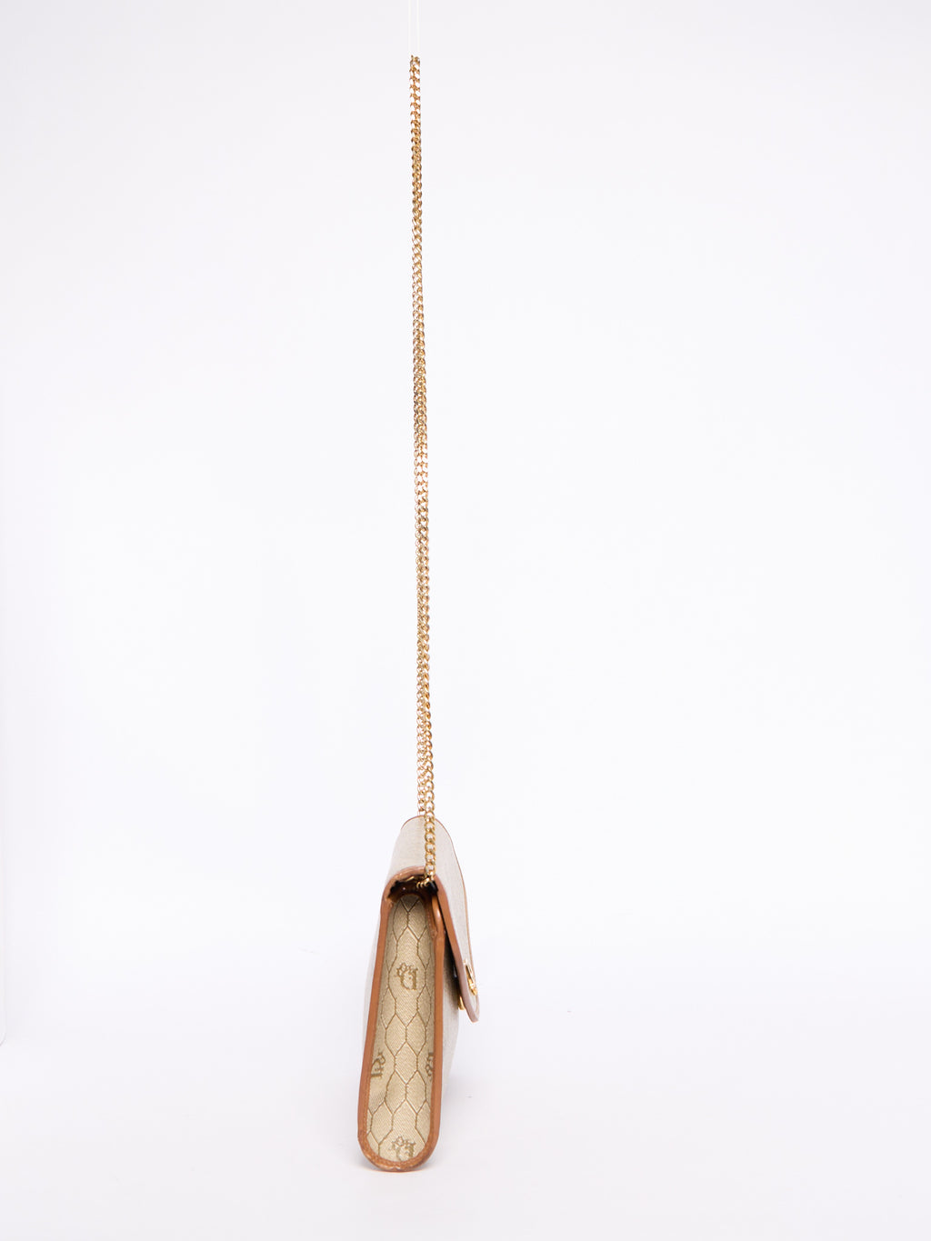 Christian Dior Beige Honeycomb Canvas Crossbody Bag