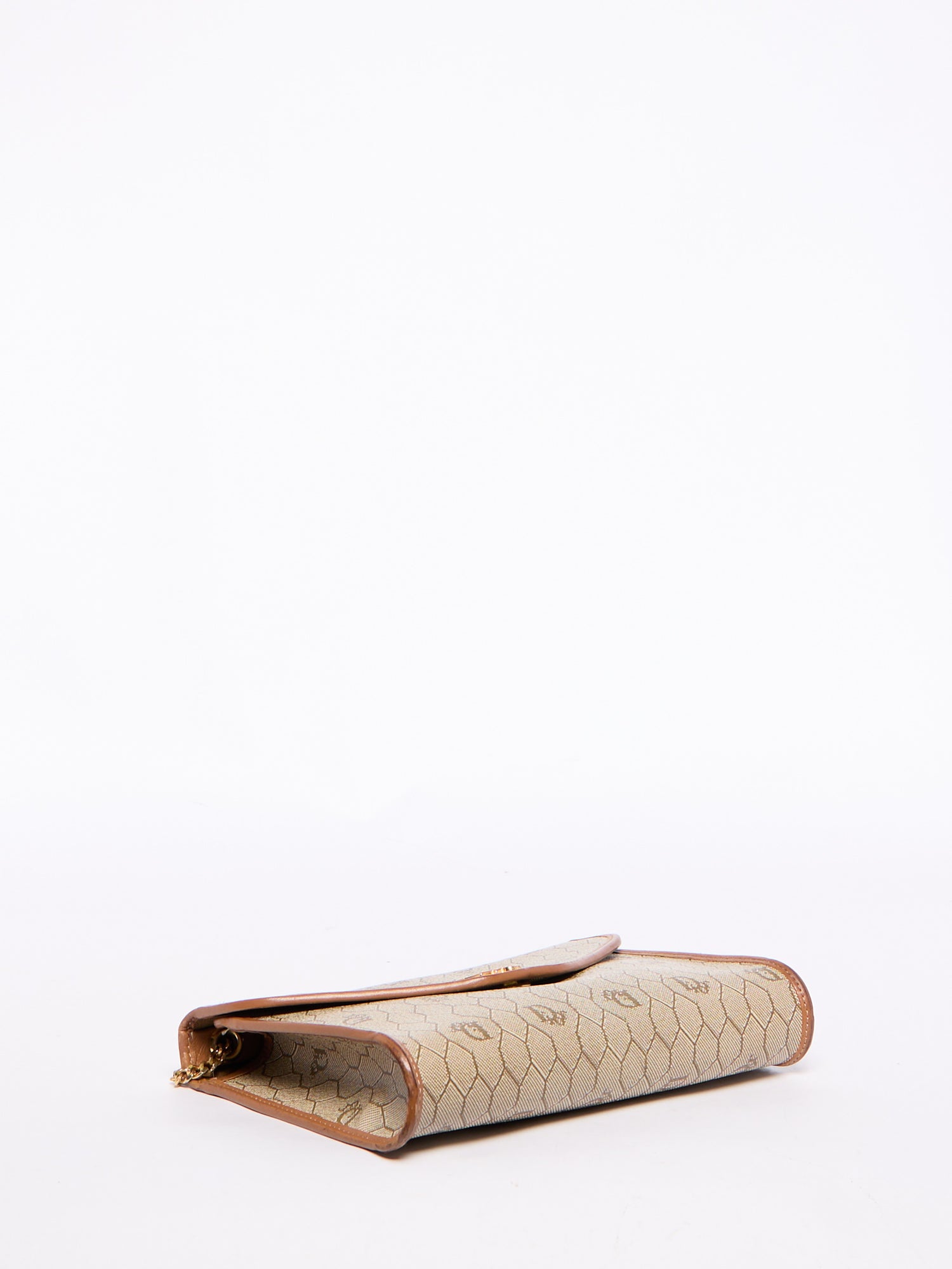 Christian Dior Beige Honeycomb Canvas Crossbody Bag