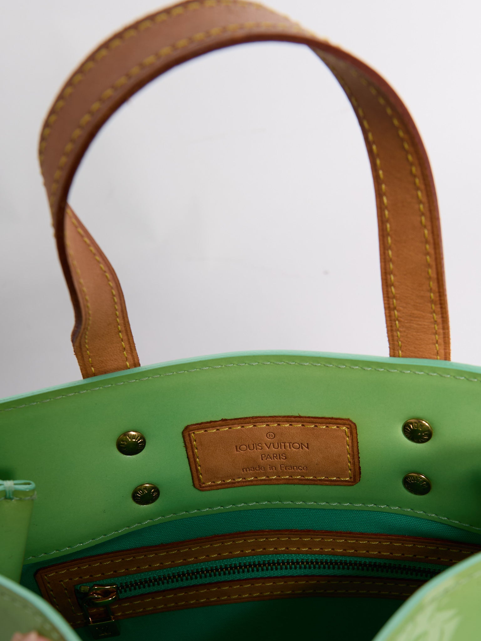 Louis Vuitton Monogram Green Vernis Tote Bag