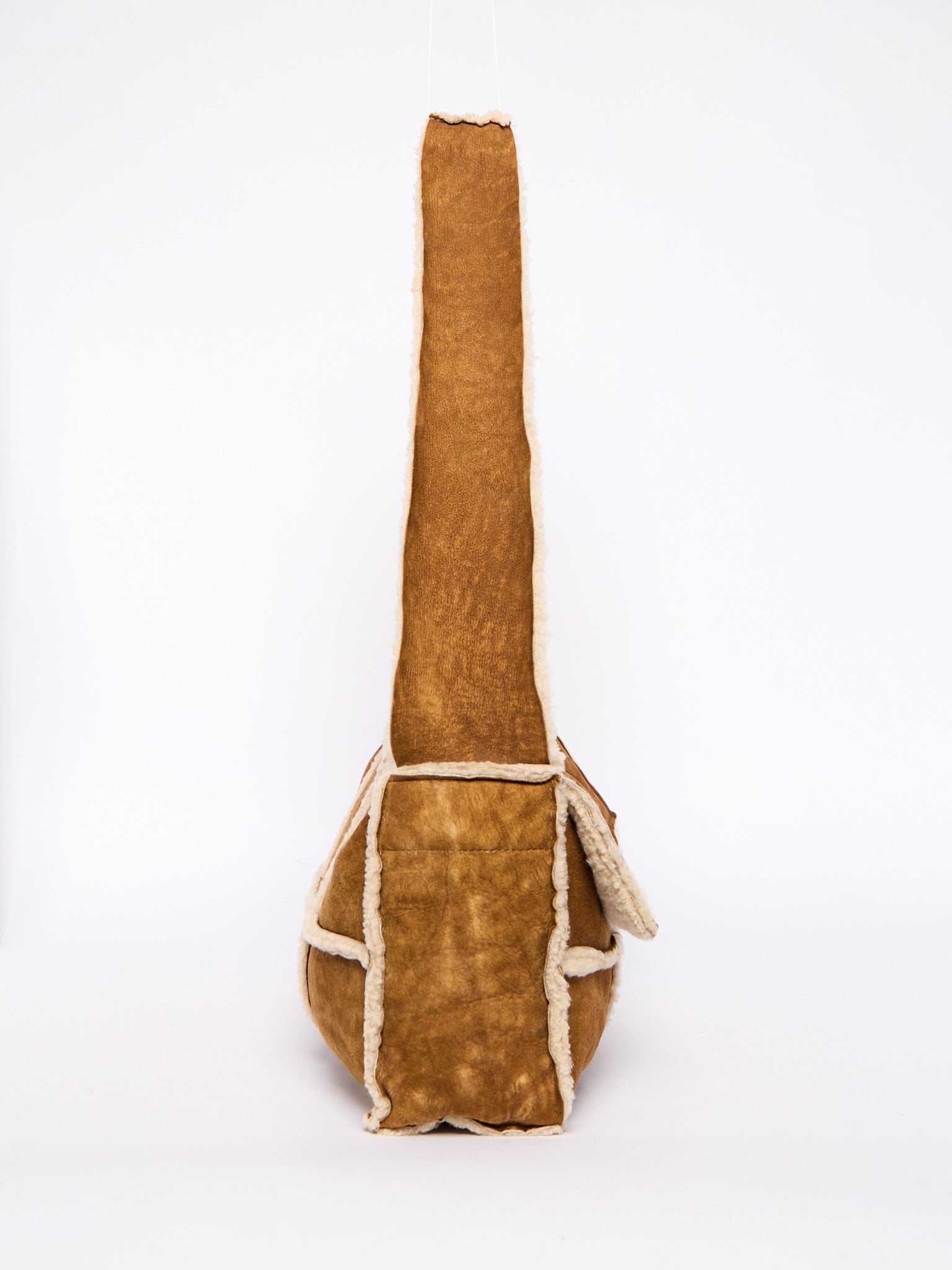 2000’s Chanel Brown Shearling Chocolate Bar Crossbody Bag