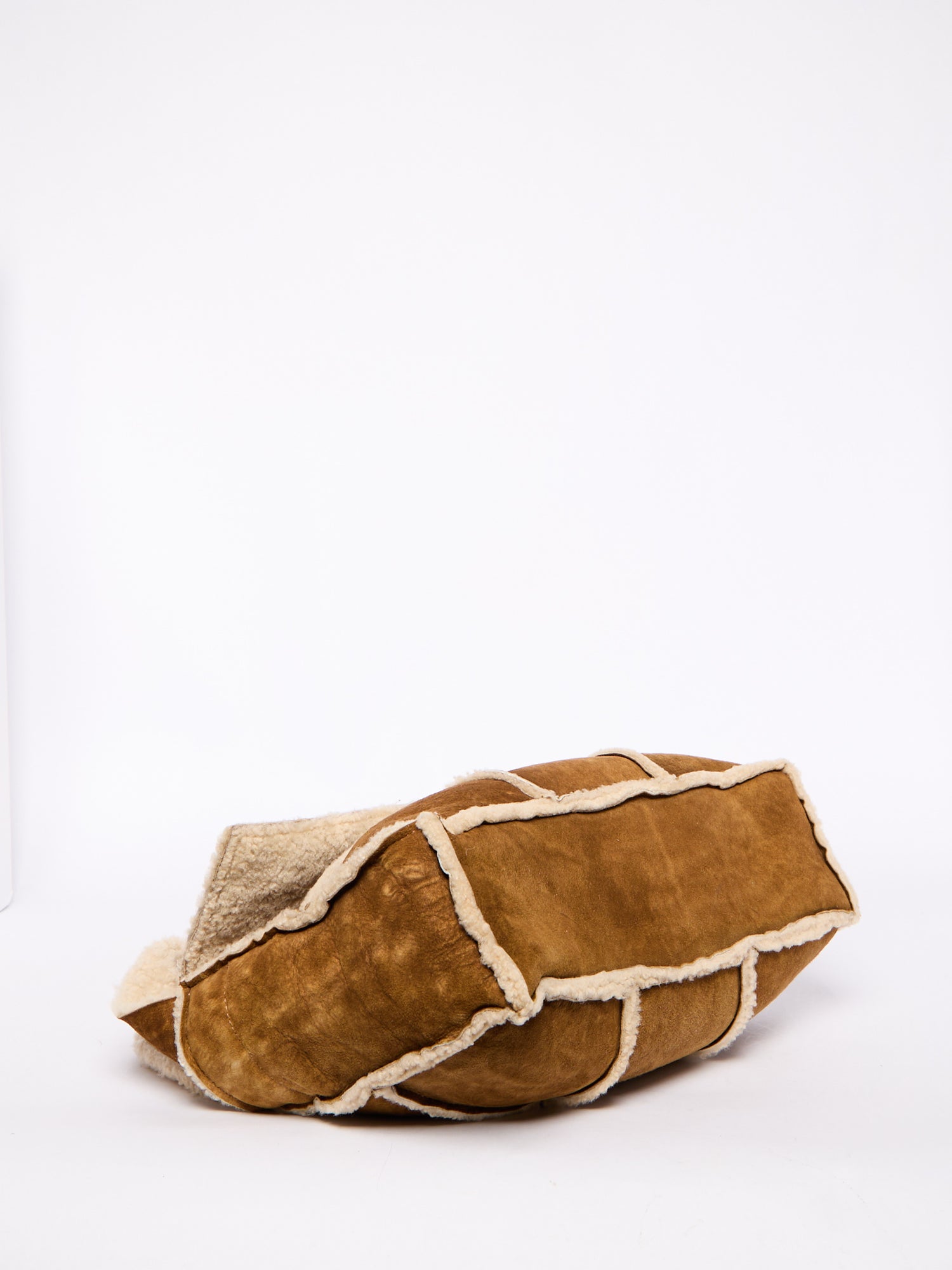 2000’s Chanel Brown Shearling Chocolate Bar Crossbody Bag