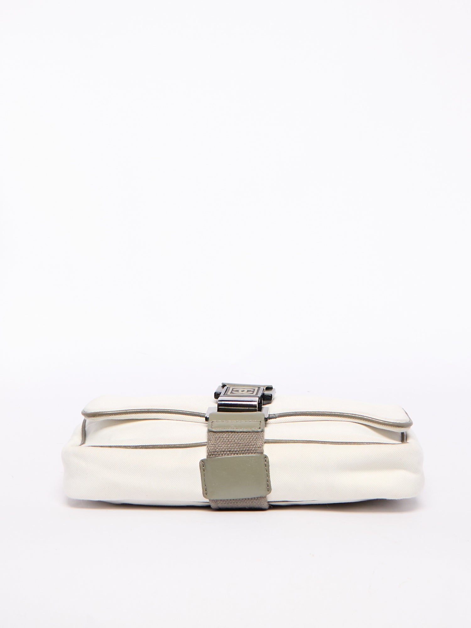 Chanel Sports White Canvas Shoulder Bag