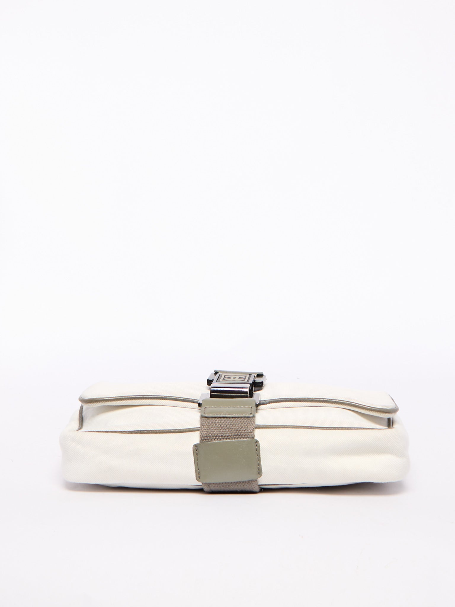 Chanel Sports White Canvas Shoulder Bag